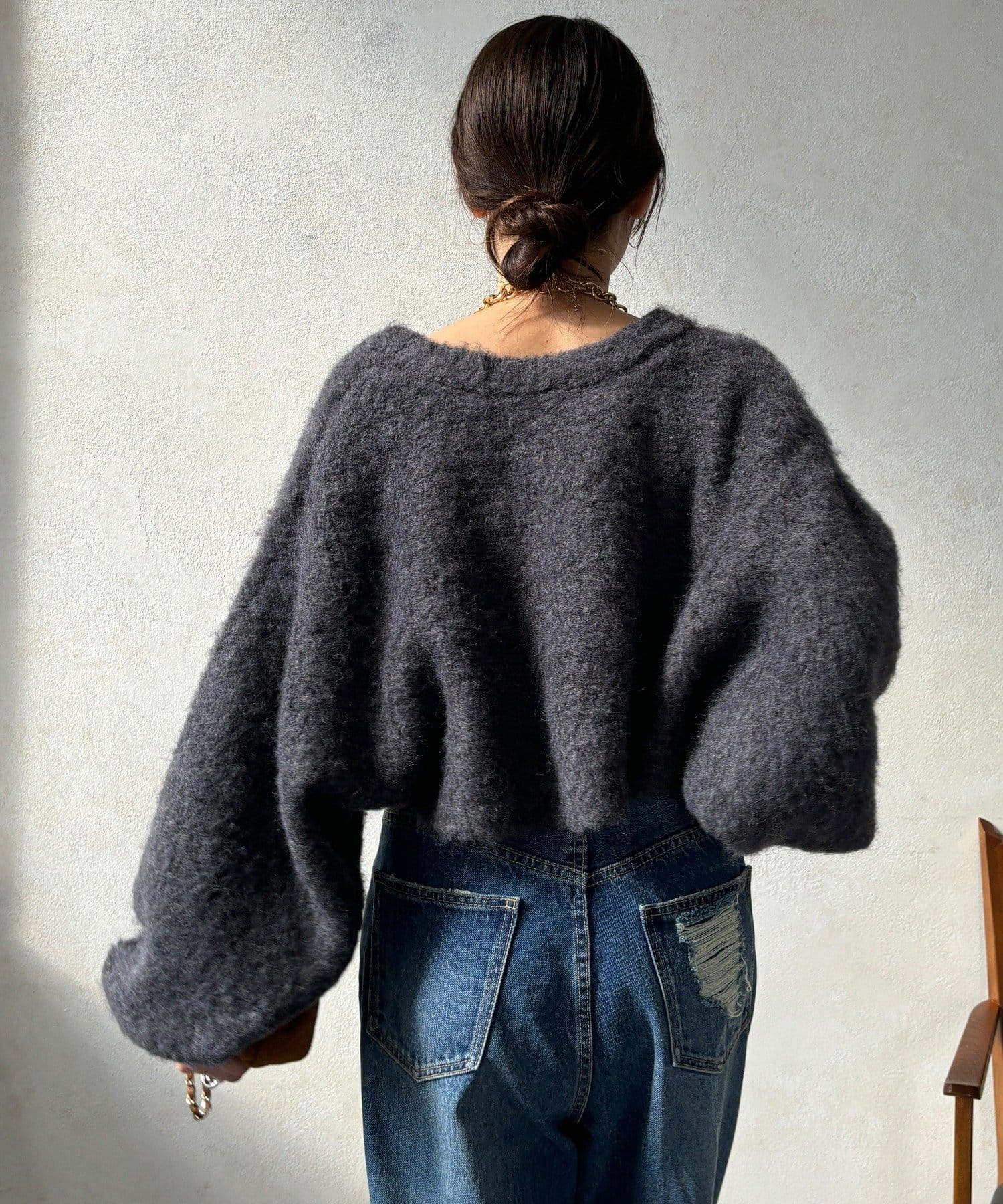 DOUDOU(ドゥドゥ) 【WEB限定】ニットカーデ+ニットワンピースセット