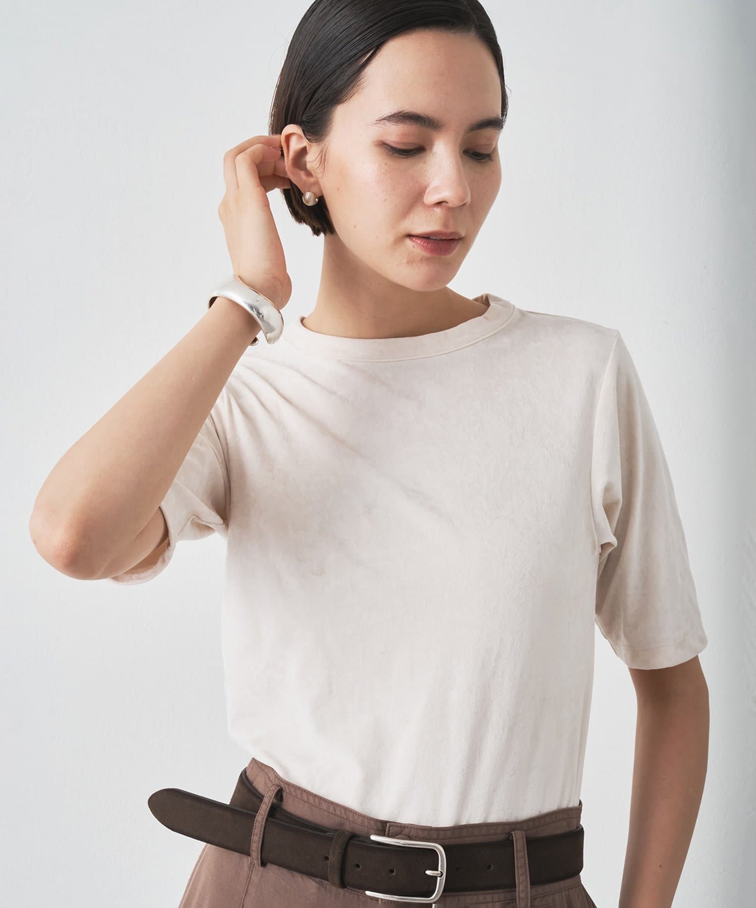 tシャツ 「THE PAUSE」シアーベロアTEE レディース Whim Gazette｜【THE PAUSE】シアーベロアTEE | Rakuten Fashion