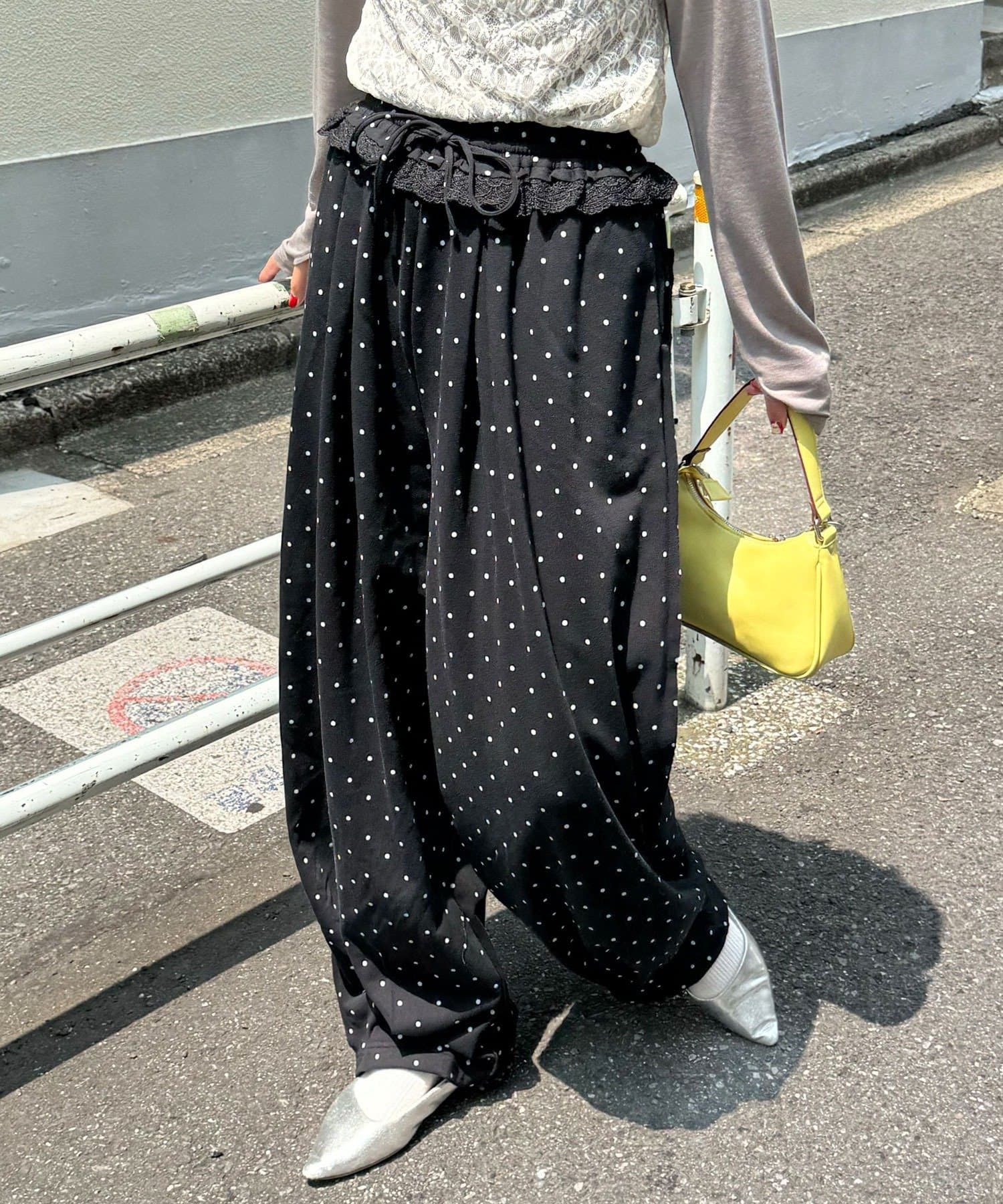 CIAOPANIC(チャオパニック) ドットカーブスウェットパンツ