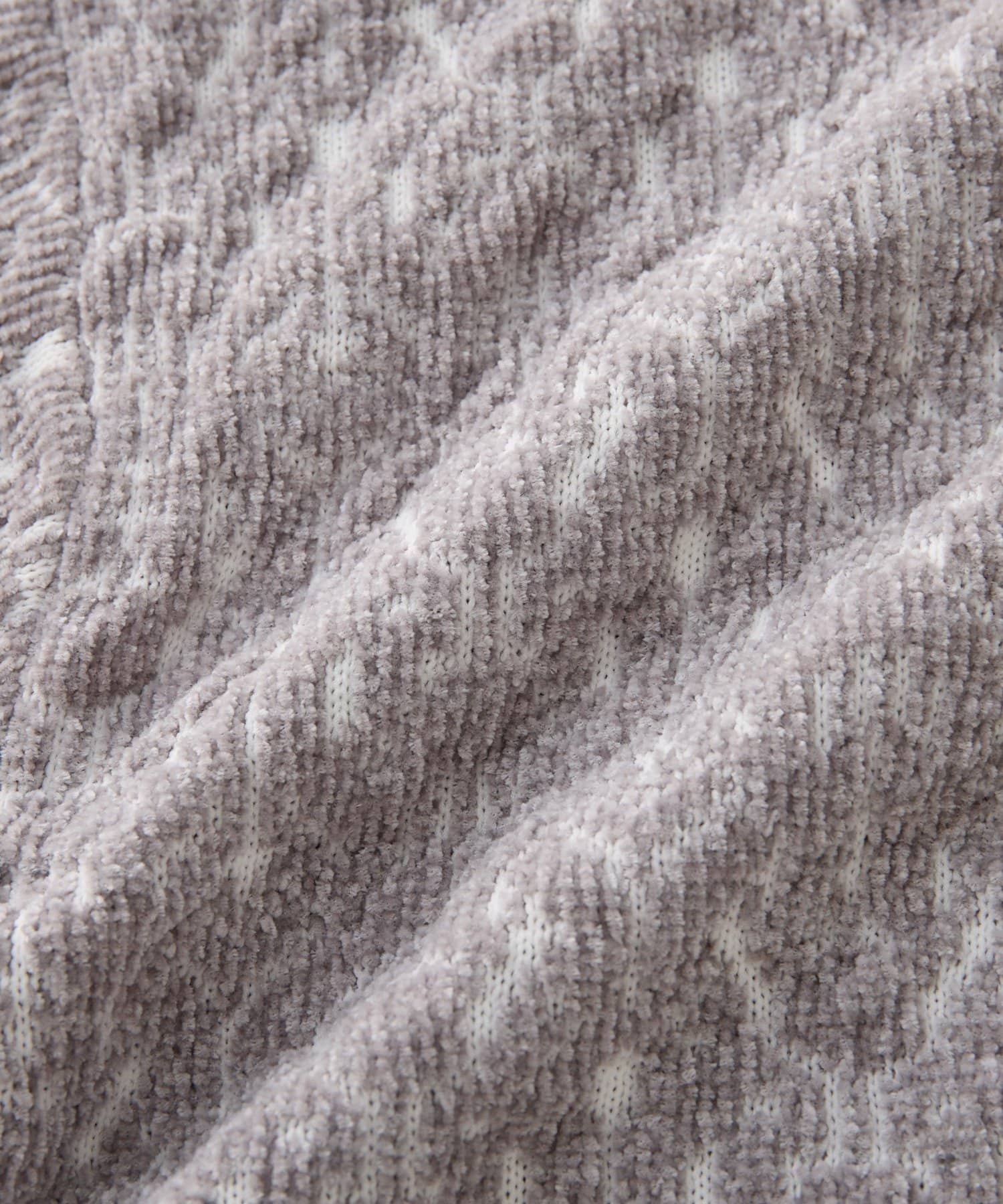 un dix cors(アンディコール) 《羽織るだけでこなれ感》モールジャガードZipカーディガン