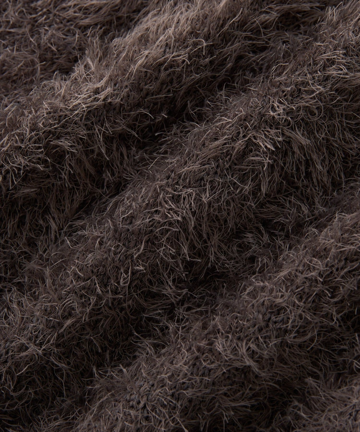 un dix cors(アンディコール) 《セットアップ可・大人フェミニンに》ソフトシャギークリアボタンカーディガン