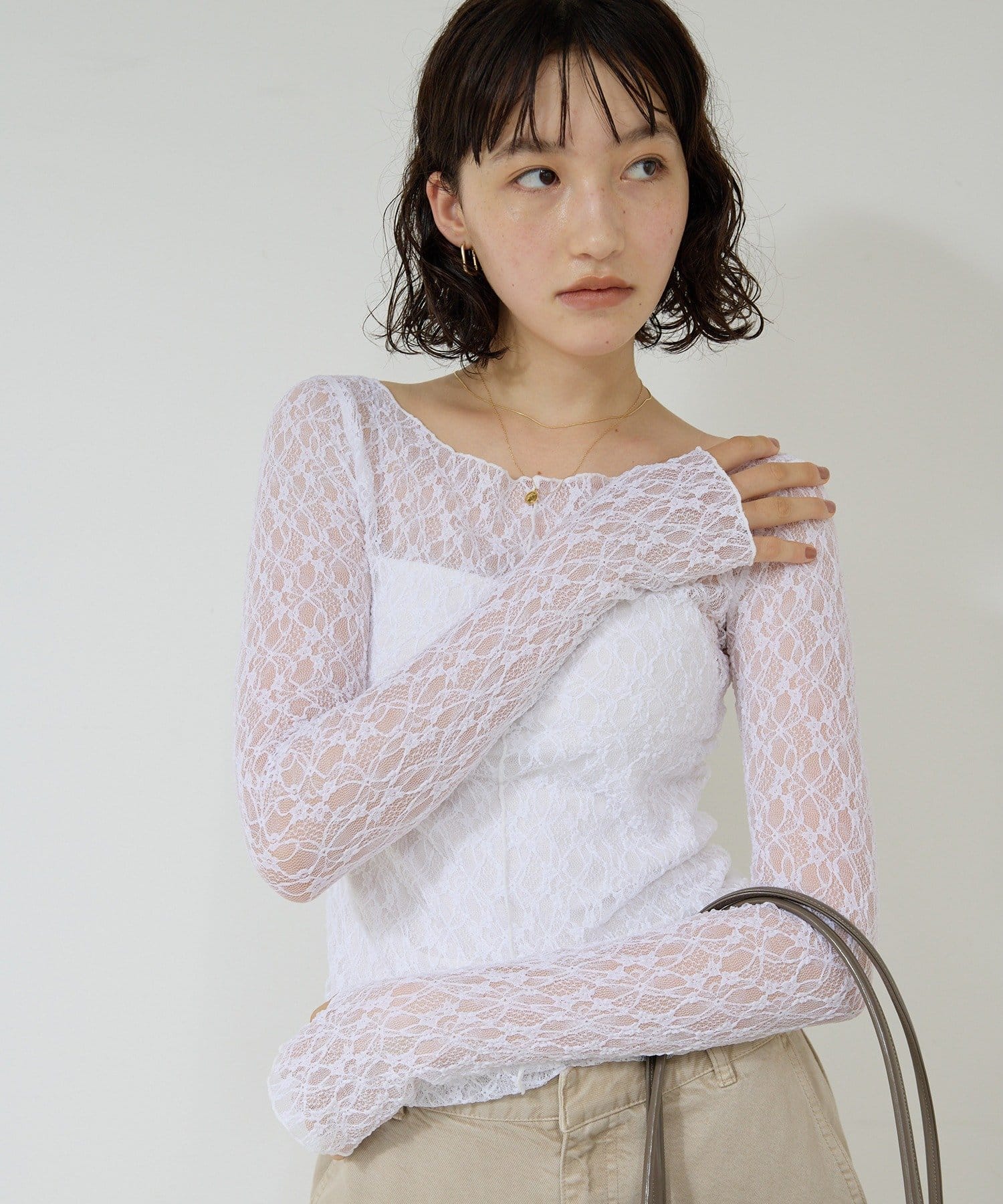 GALLARDAGALANTE(ガリャルダガランテ) 【7/17(木)12:00予約開始】【La nature linge】NEWレースカットソー