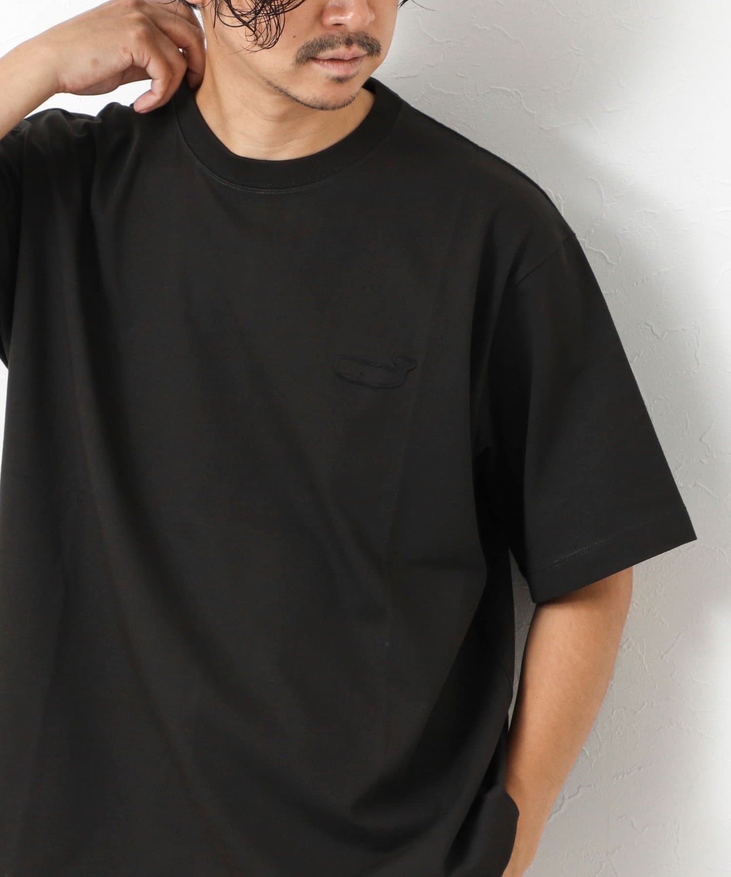 NOLLEY'S(ノーリーズ) スランクフィニッシング天竺クラフトワンポイントクジラT