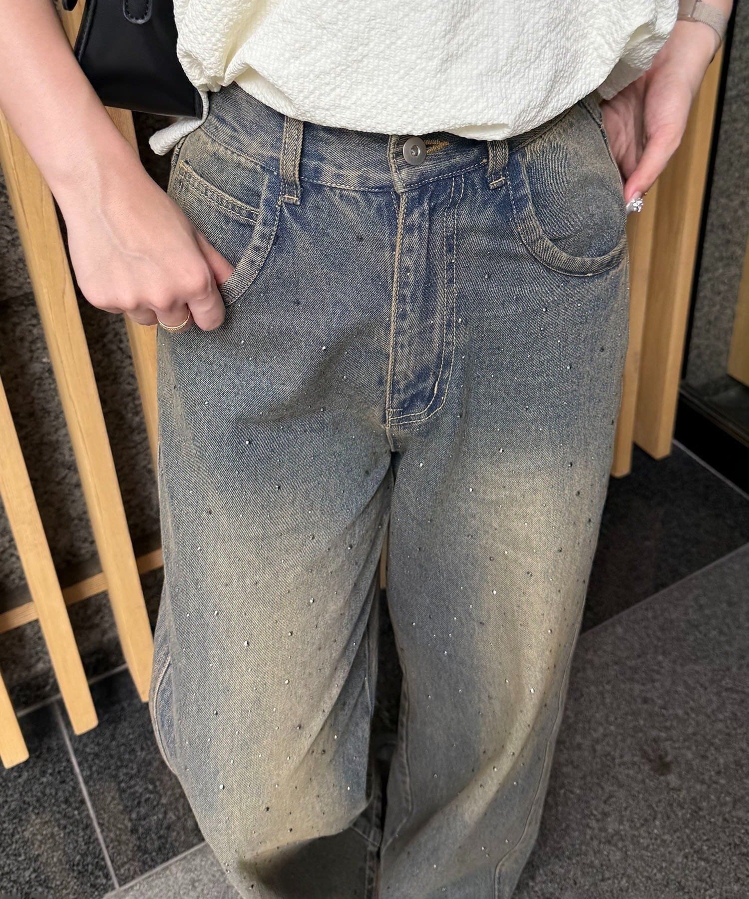 RMAF】キラキラバギーデニム | NICE CLAUP / OLIVE des OLIVE OUTLET 