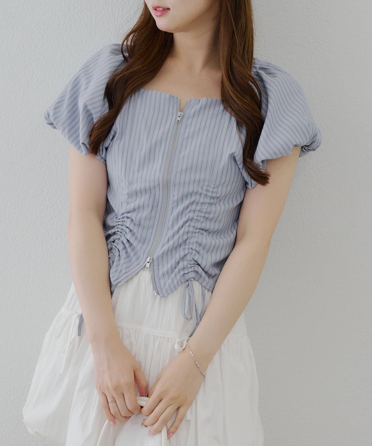 WZIPドロストブラウス | NICE CLAUP / OLIVE des OLIVE OUTLET