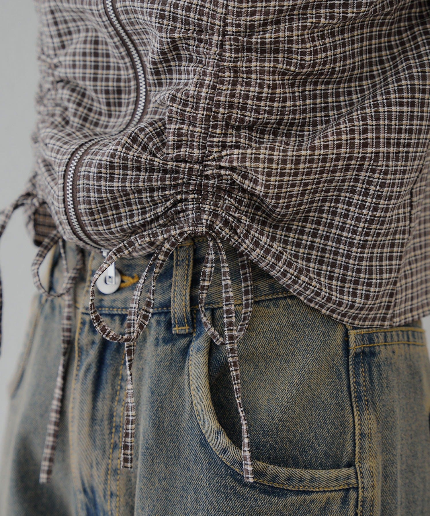 NICE CLAUP / OLIVE des OLIVE OUTLET(ナイスクラップ  / オリーブ デ オリーブ アウトレット) WZIPドロストブラウス