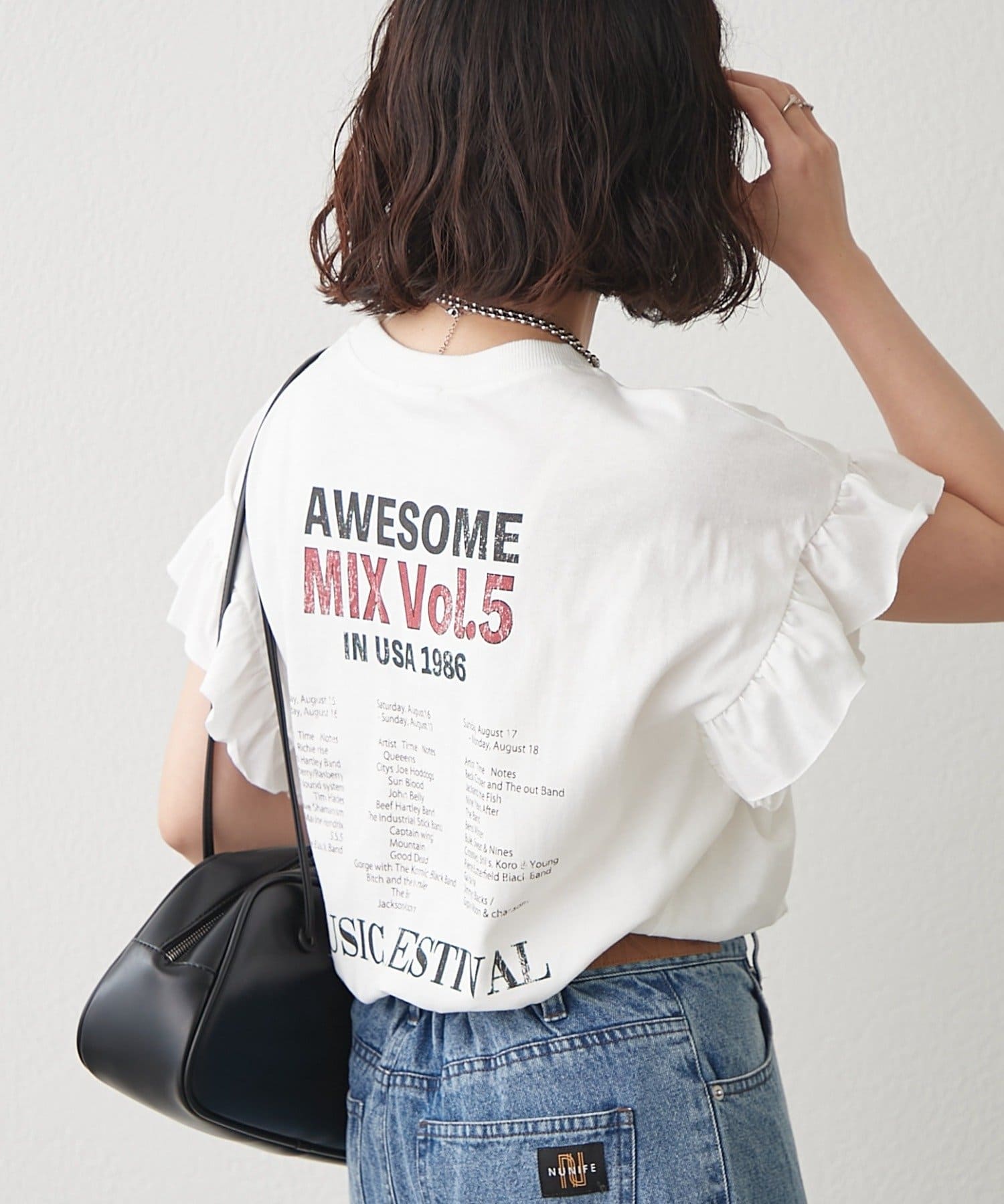 Remind me and forever(リマインドミーアンドフォーエバー) 【NAO】袖フリルＴシャツ