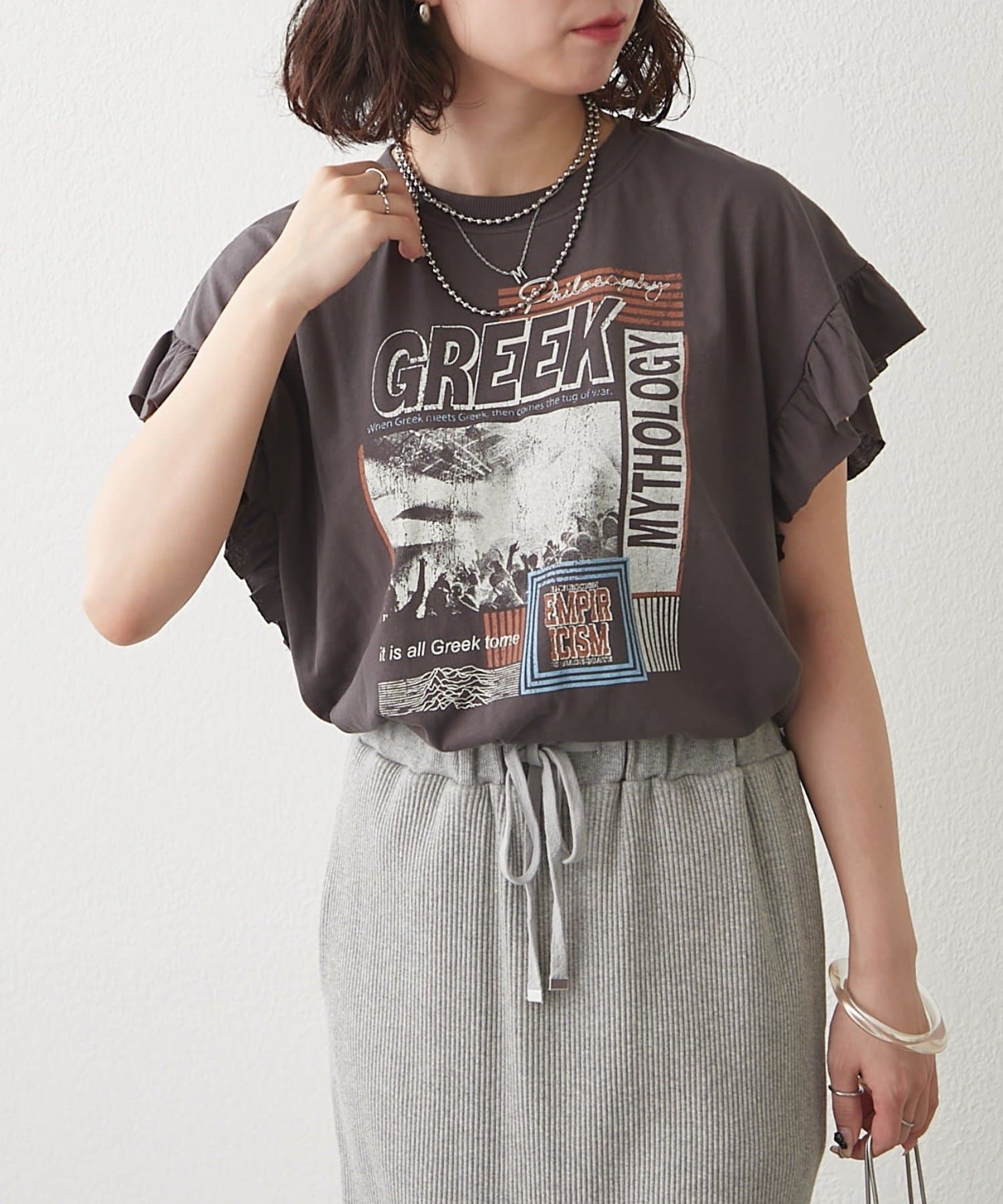 Remind me and forever(リマインドミーアンドフォーエバー) 【NAO】袖フリルＴシャツ