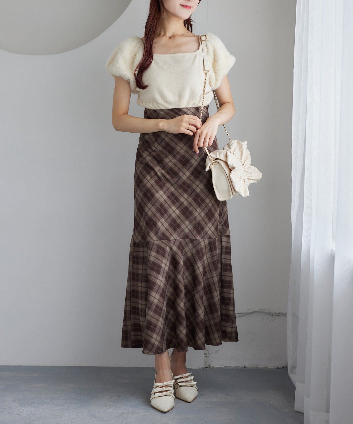 NICE CLAUPリボン付きキルティングショルダーBAG リボンキルティングショルダーバッグ | one after another NICE