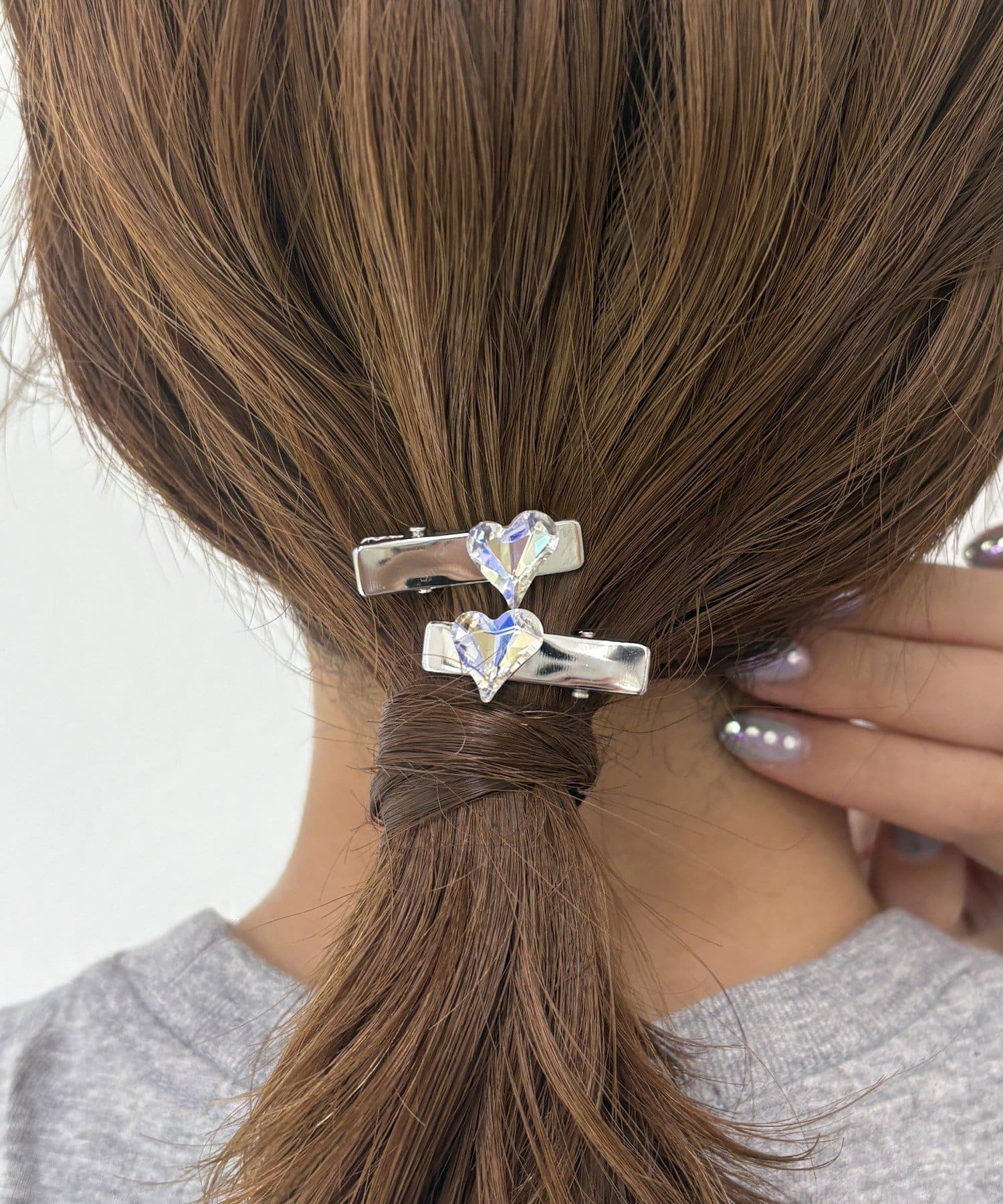 Lattice(ラティス) ストーンヘアクリップセット(2P)