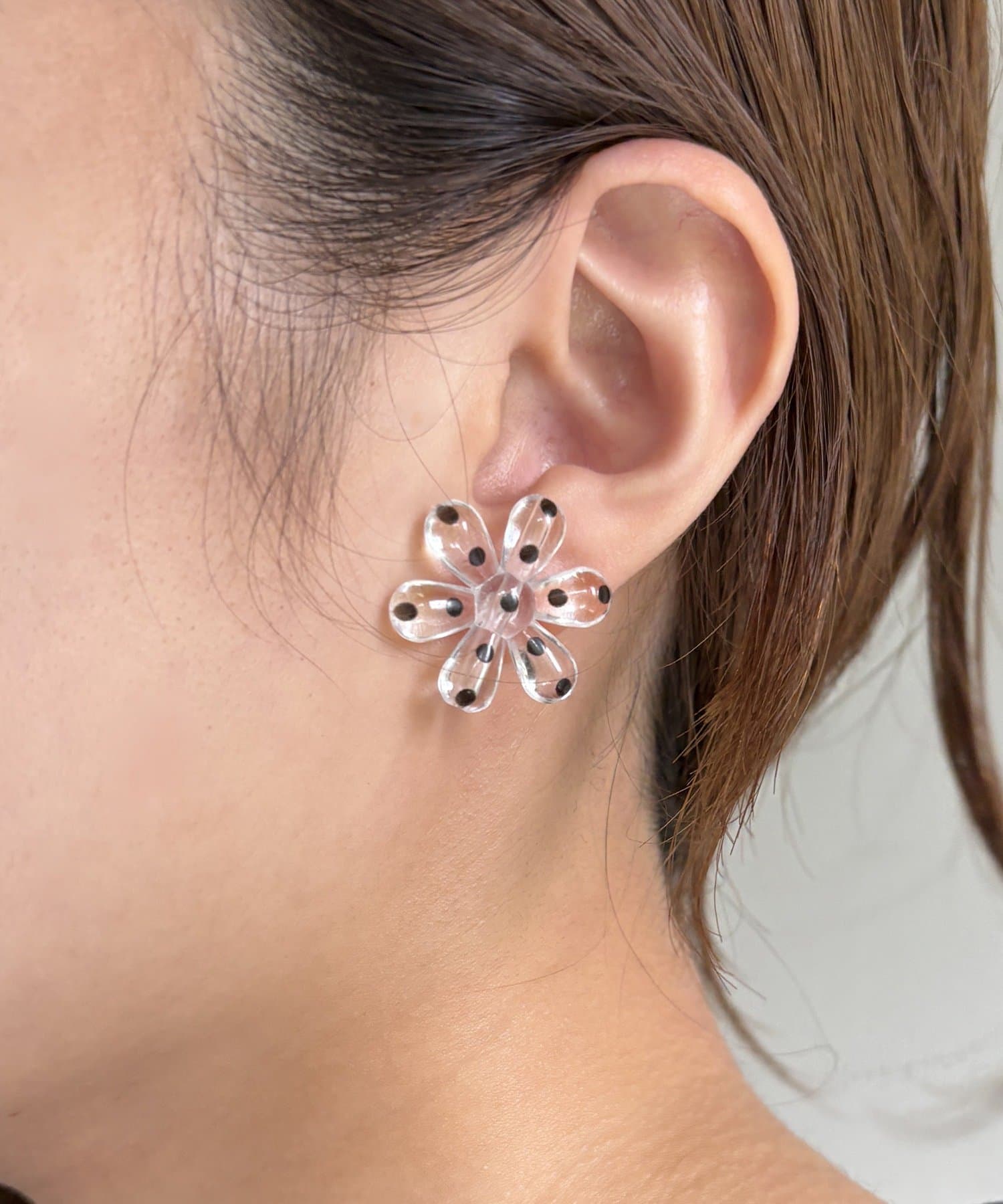 Lattice(ラティス) ドットフラワーピアス