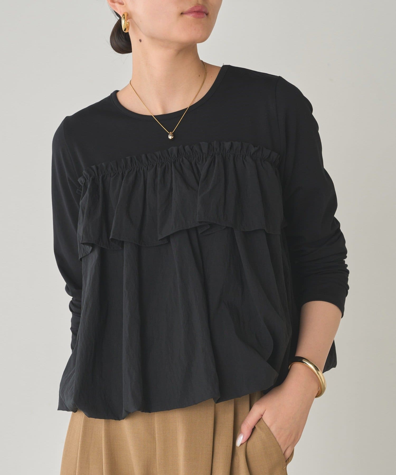 LOUNGEDRESS(ラウンジドレス) ドッキングバルーンカットソー
