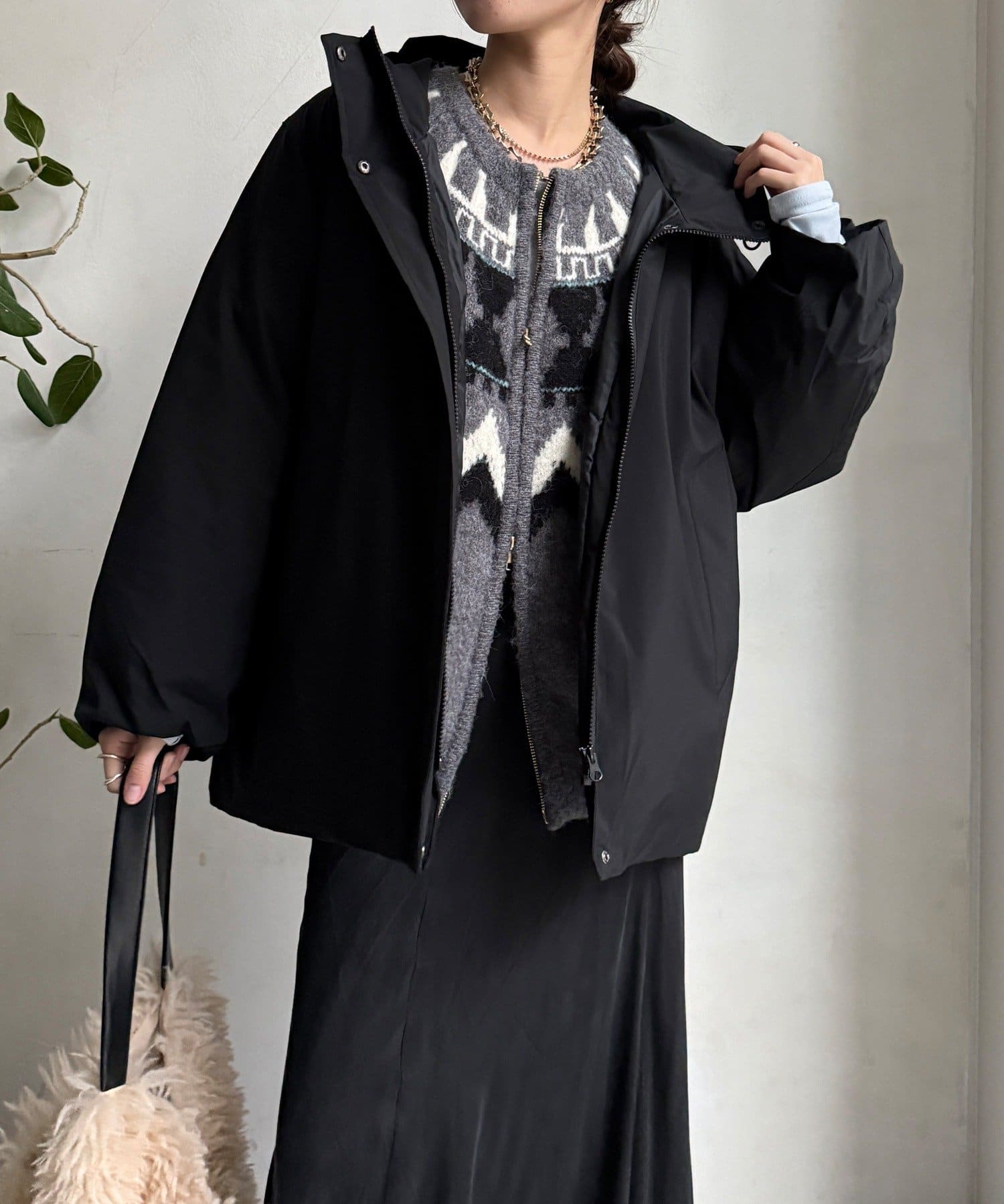 DOUDOU(ドゥドゥ) 【WEB限定】フィルムタフタフーディーダウン