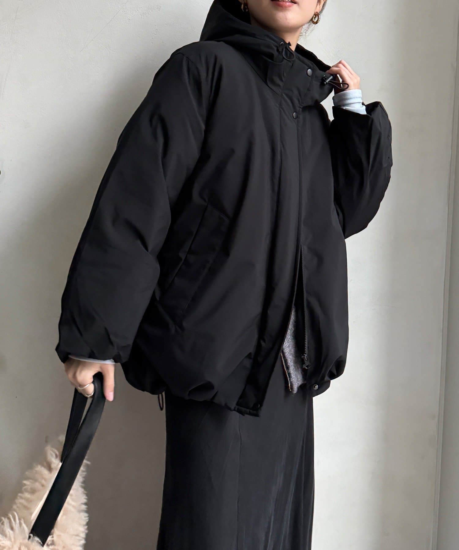 DOUDOU(ドゥドゥ) 【WEB限定】フィルムタフタフーディーダウン