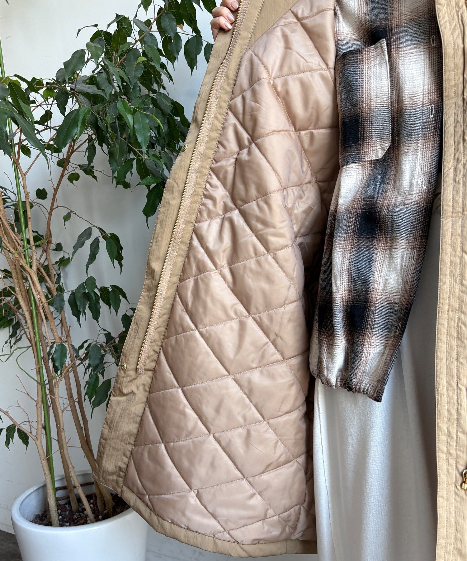 DOUDOU(ドゥドゥ) 【WEB限定】ヴィンテージクロスロングコート