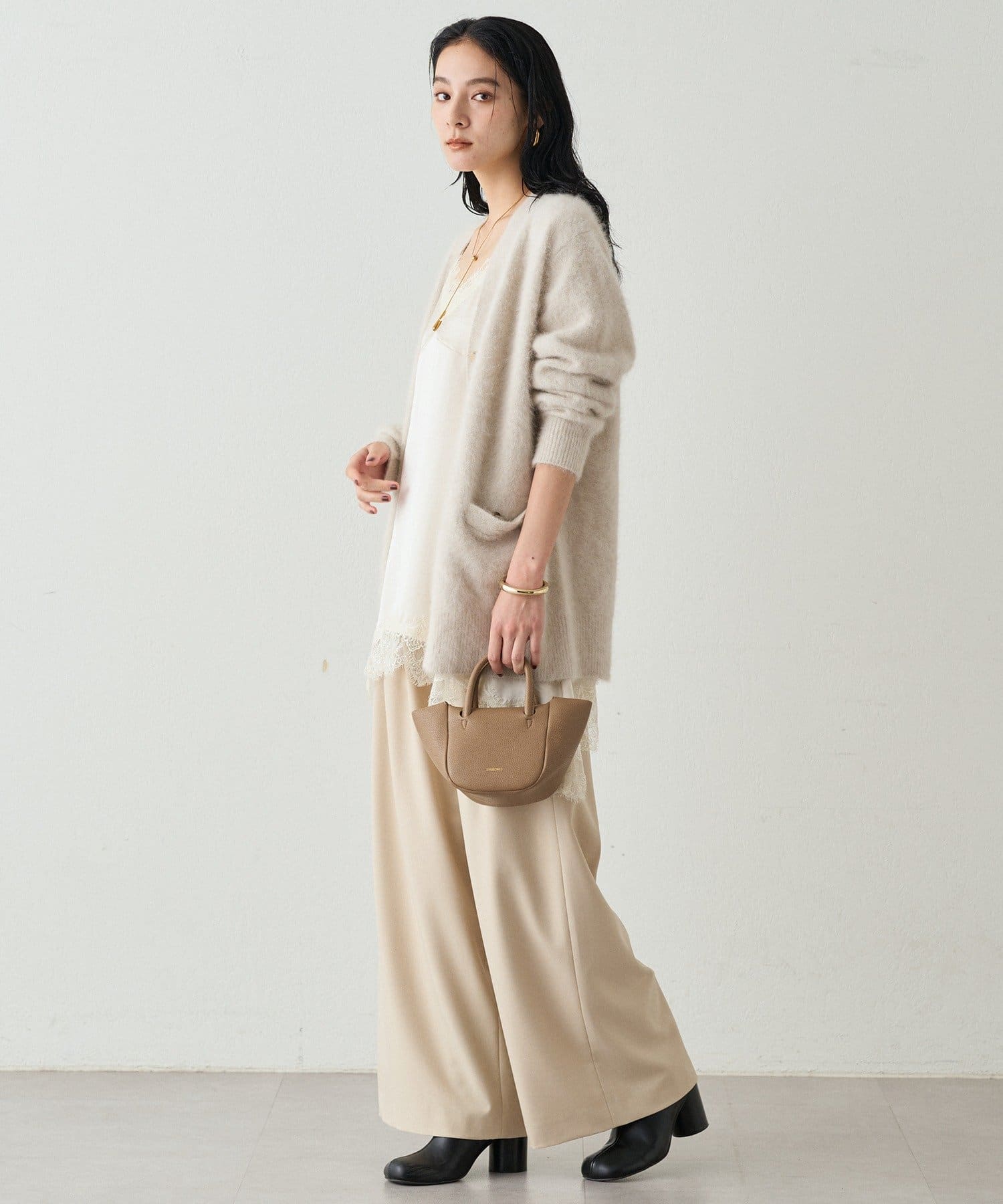 【Lounge Dress】レースキャミワンピース GIRL DRESS FOR NOW ドレス オープンショルダーレースワンピース
