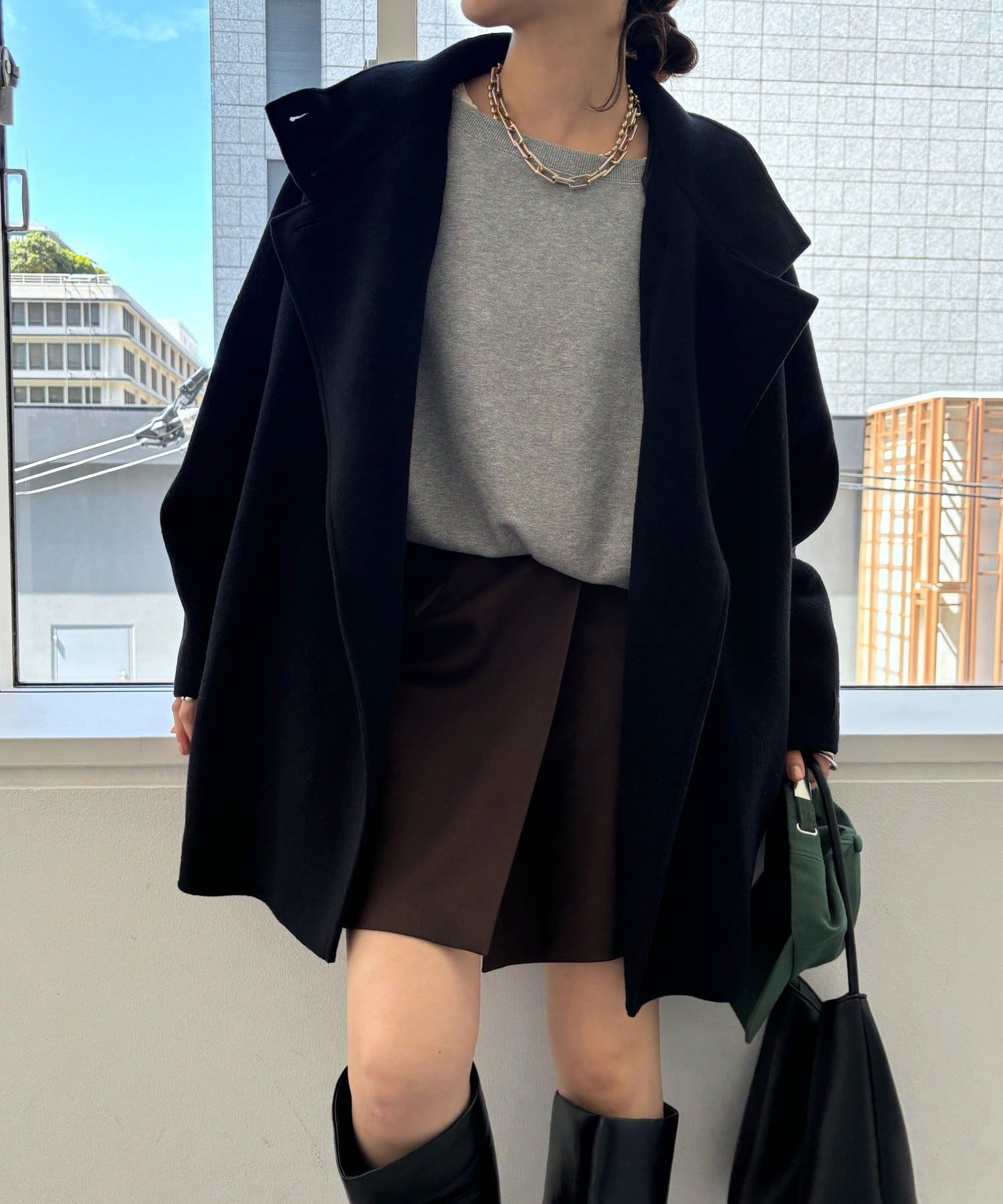 DOUDOU(ドゥドゥ) ダブルフェイスドルマンコート