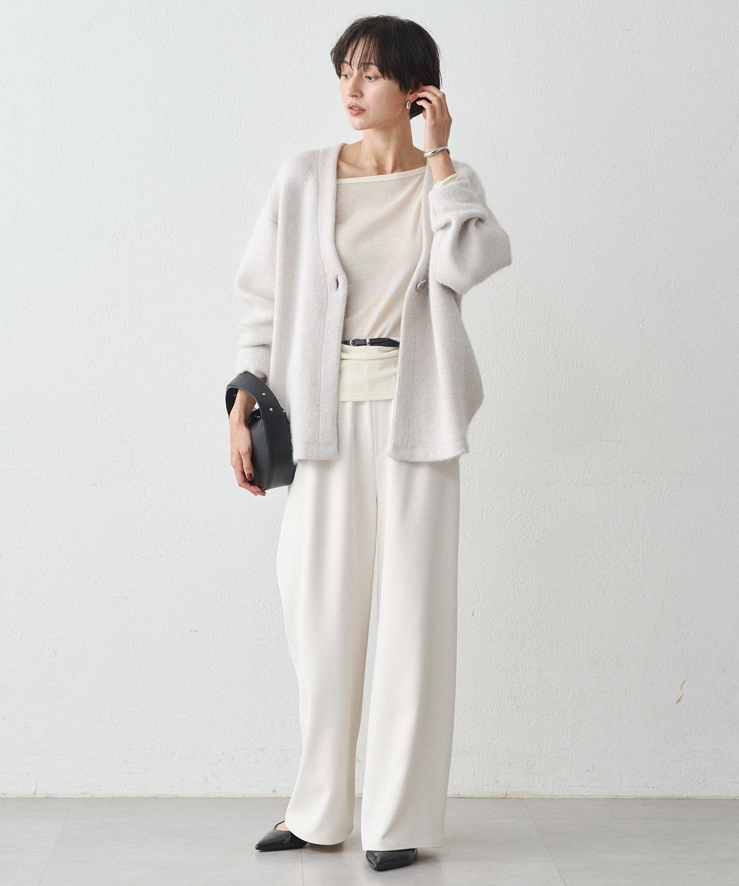 今季物 ラウンジドレス　ニットコート LOUNGEDRESS（ラウンジドレス）の「接結ニットコート（ノー