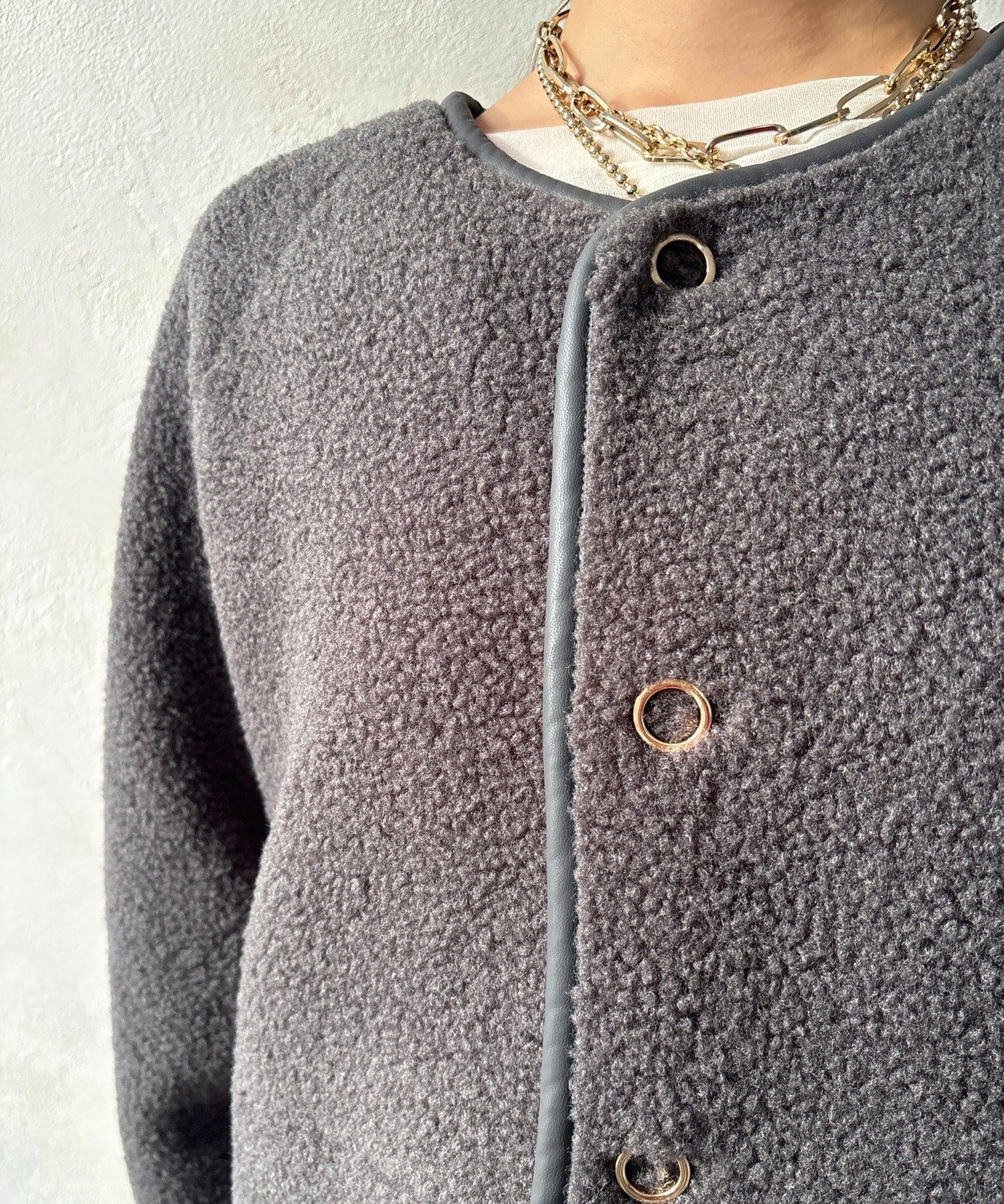 DOUDOU(ドゥドゥ) リバーシブルボアコート