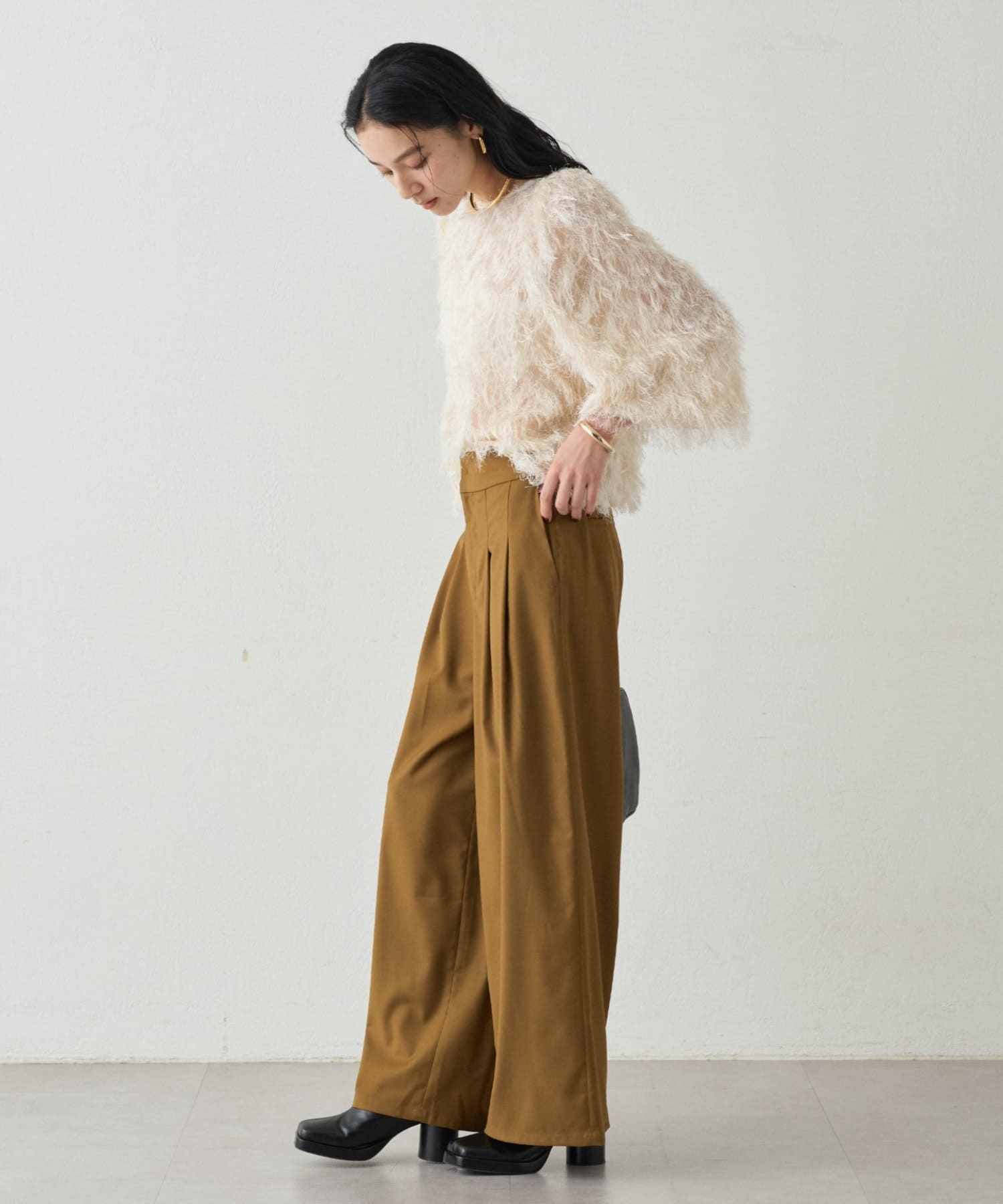 ラウンジドレス　フェザーブラウス ジャガードフェザーブラウス | LOUNGEDRESS(ラウンジドレス