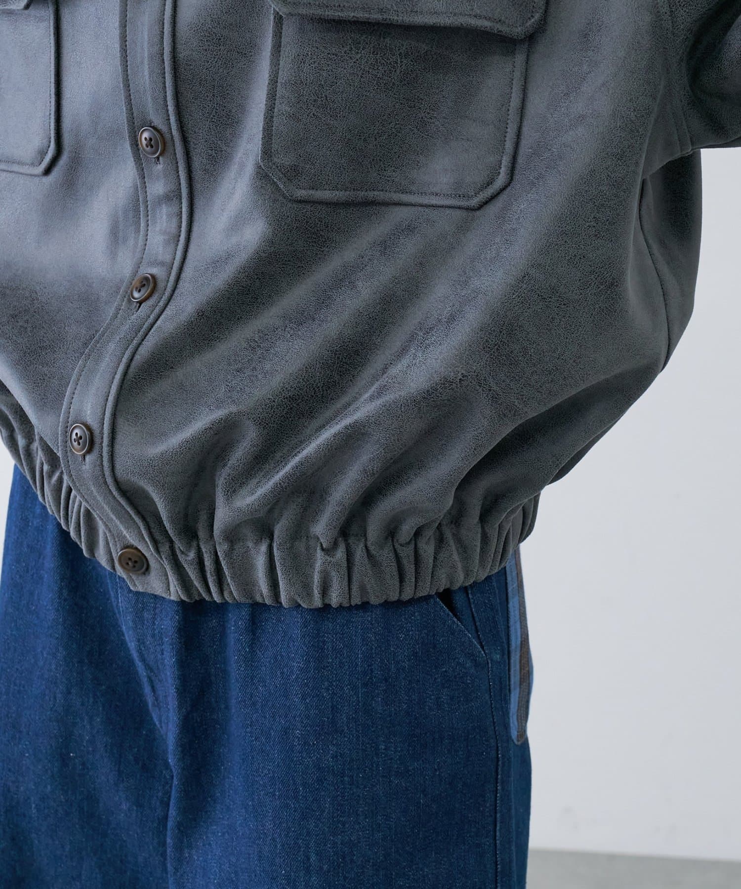 CIAOPANIC TYPY(チャオパニックティピー) 【UNISEX】レザーシャツジャケット