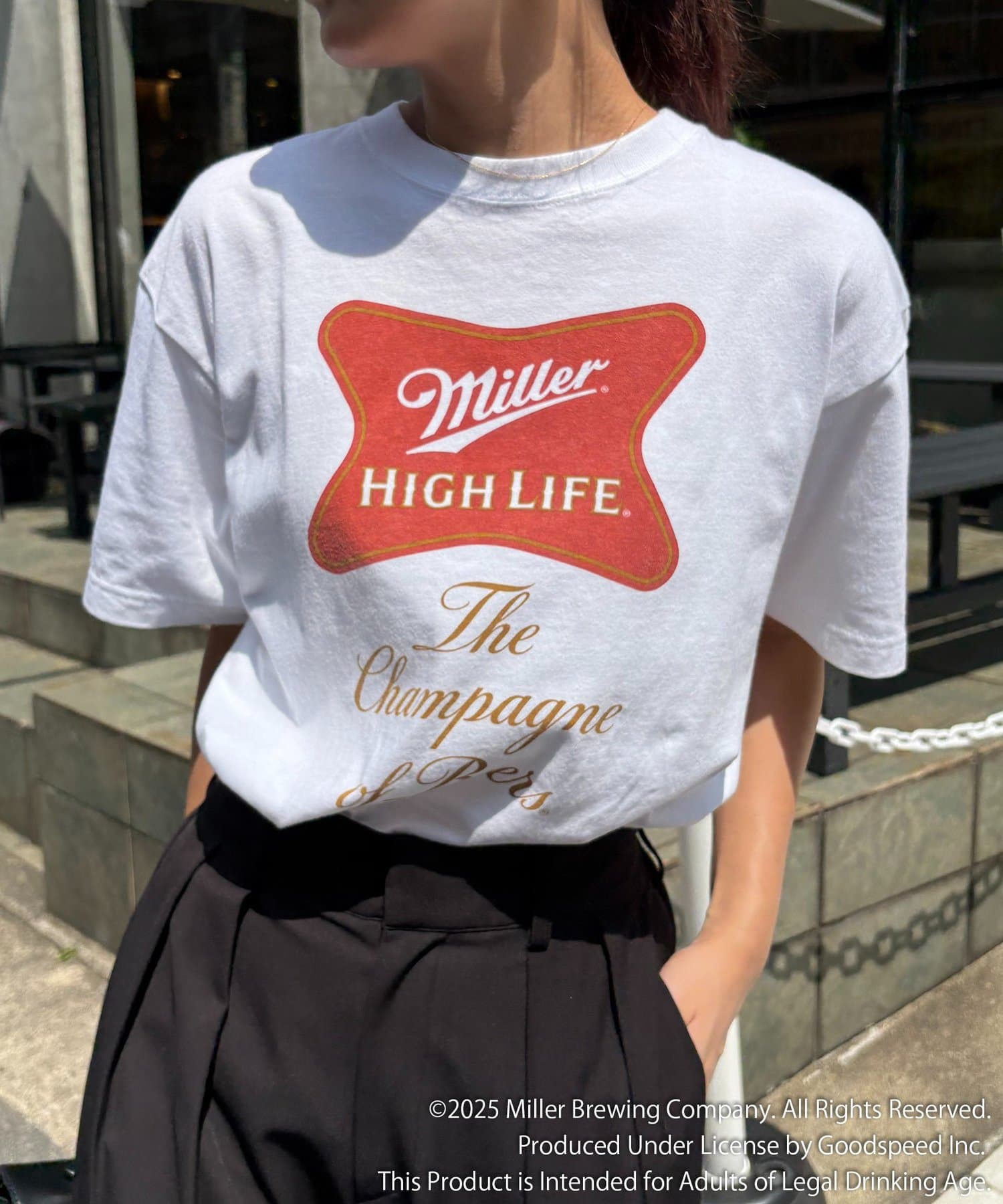 CAPRICIEUX LE'MAGE(カプリシュレマージュ) 〈GOOD ROCK SPEED〉Miller Tシャツ