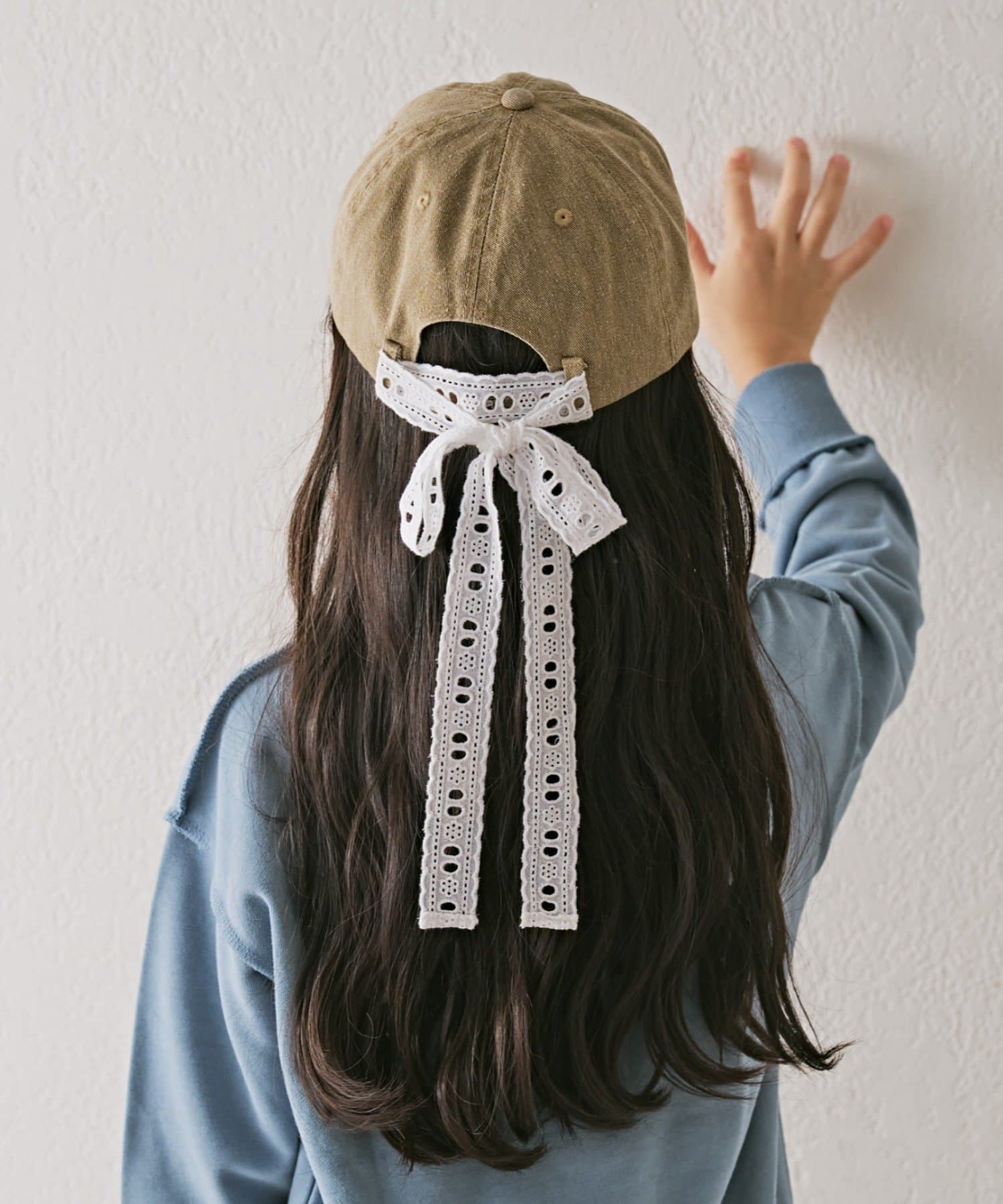 CIAOPANIC TYPY(チャオパニックティピー) 【KIDS】コットンレース紐ピグメント加工TIMEロゴCAP