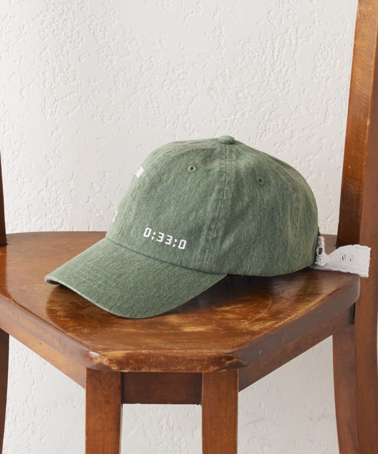 CIAOPANIC TYPY(チャオパニックティピー) 【KIDS】コットンレース紐ピグメント加工TIMEロゴCAP