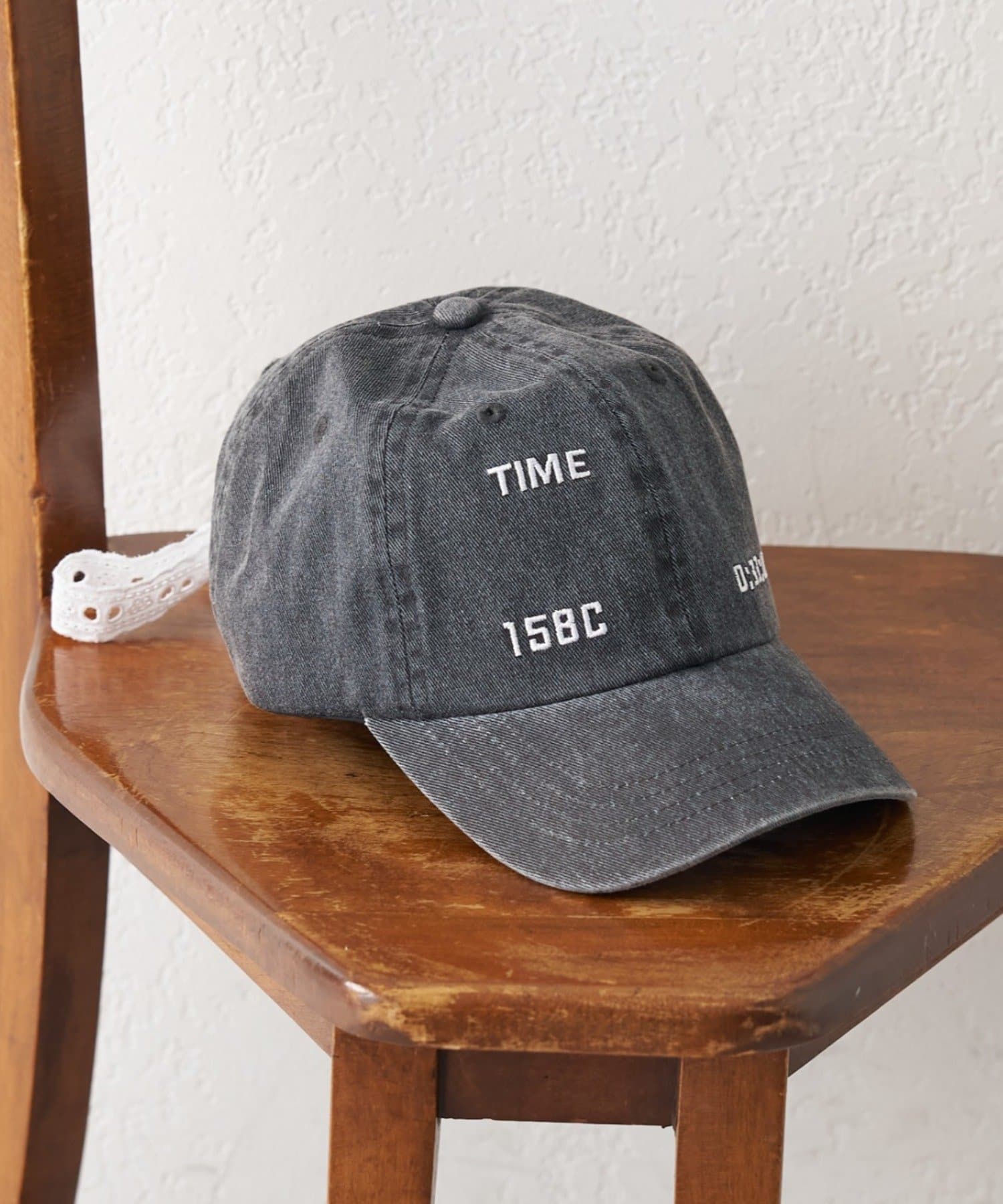 CIAOPANIC TYPY(チャオパニックティピー) 【KIDS】コットンレース紐ピグメント加工TIMEロゴCAP