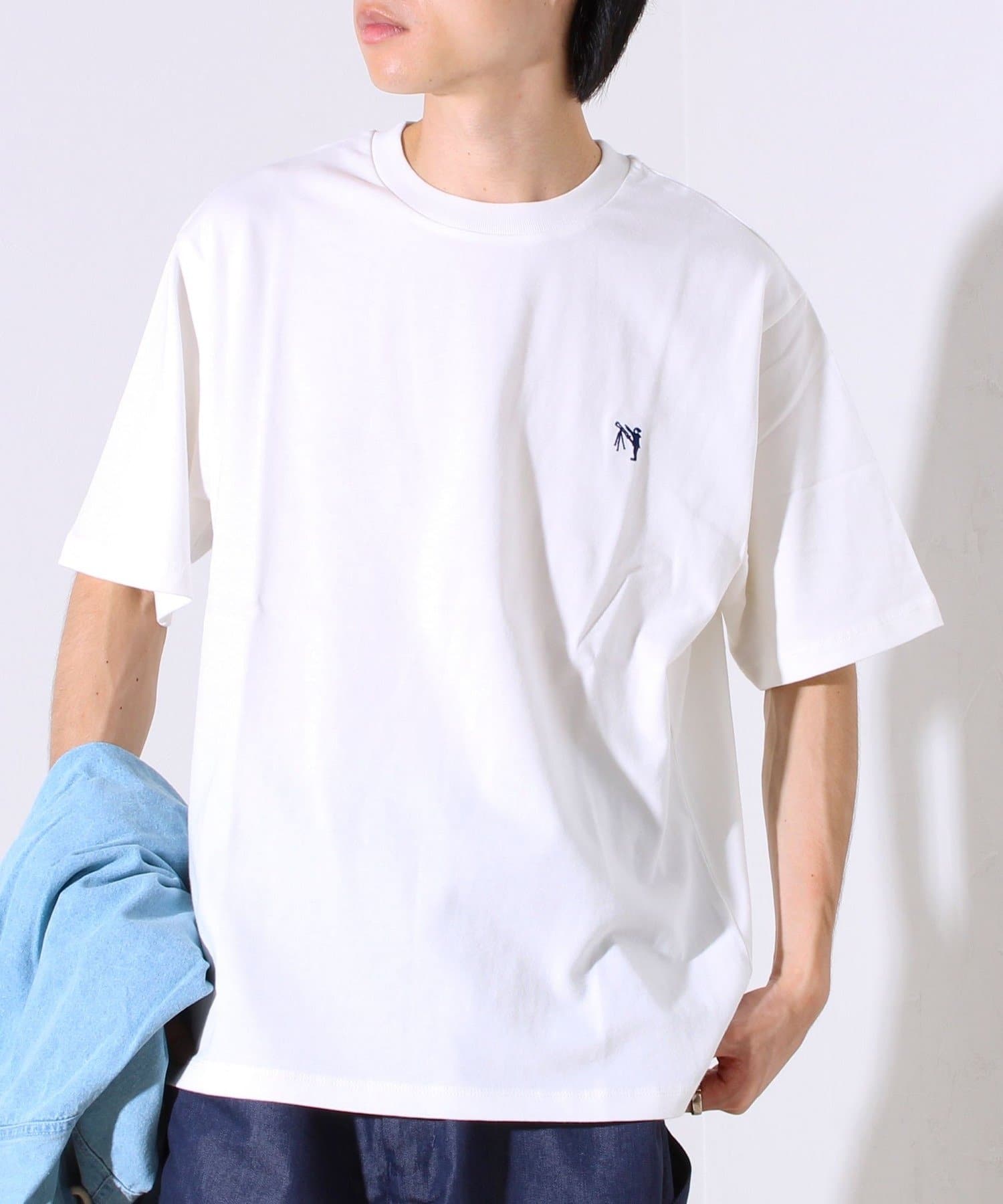 GLOSTER/グロスター】BOY刺繍入り ボーイフレンドTシャツ