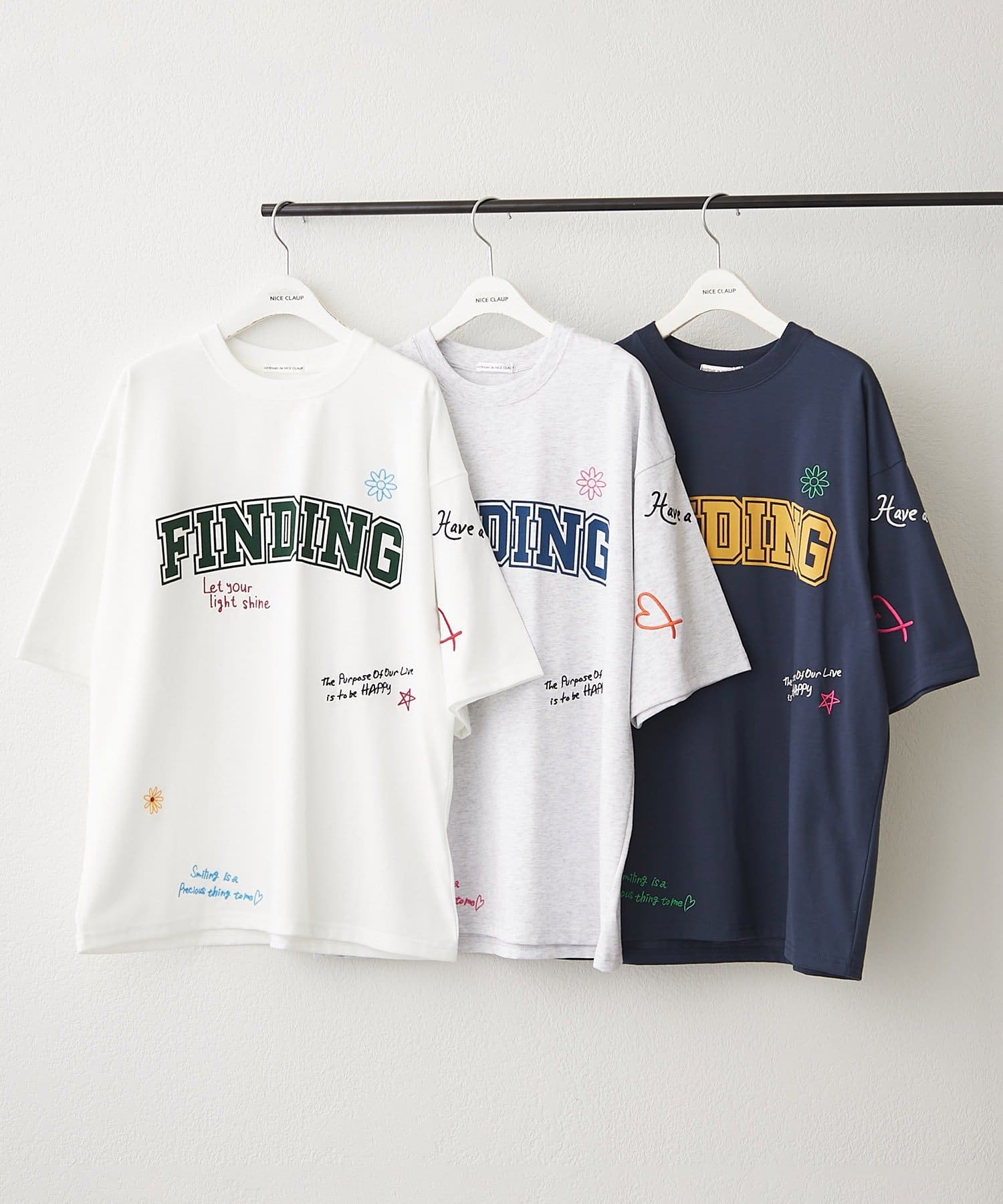 Remind me and forever(リマインドミーアンドフォーエバー) フロッキーロゴ&刺繍Tシャツ