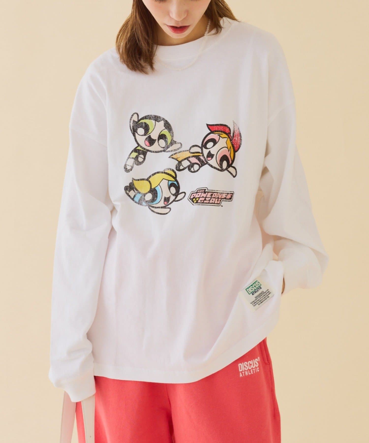 CIAOPANIC TYPY(チャオパニックティピー) 【WEB限定】【DISCUS×パワーパフガールズ】BIGロンTEE