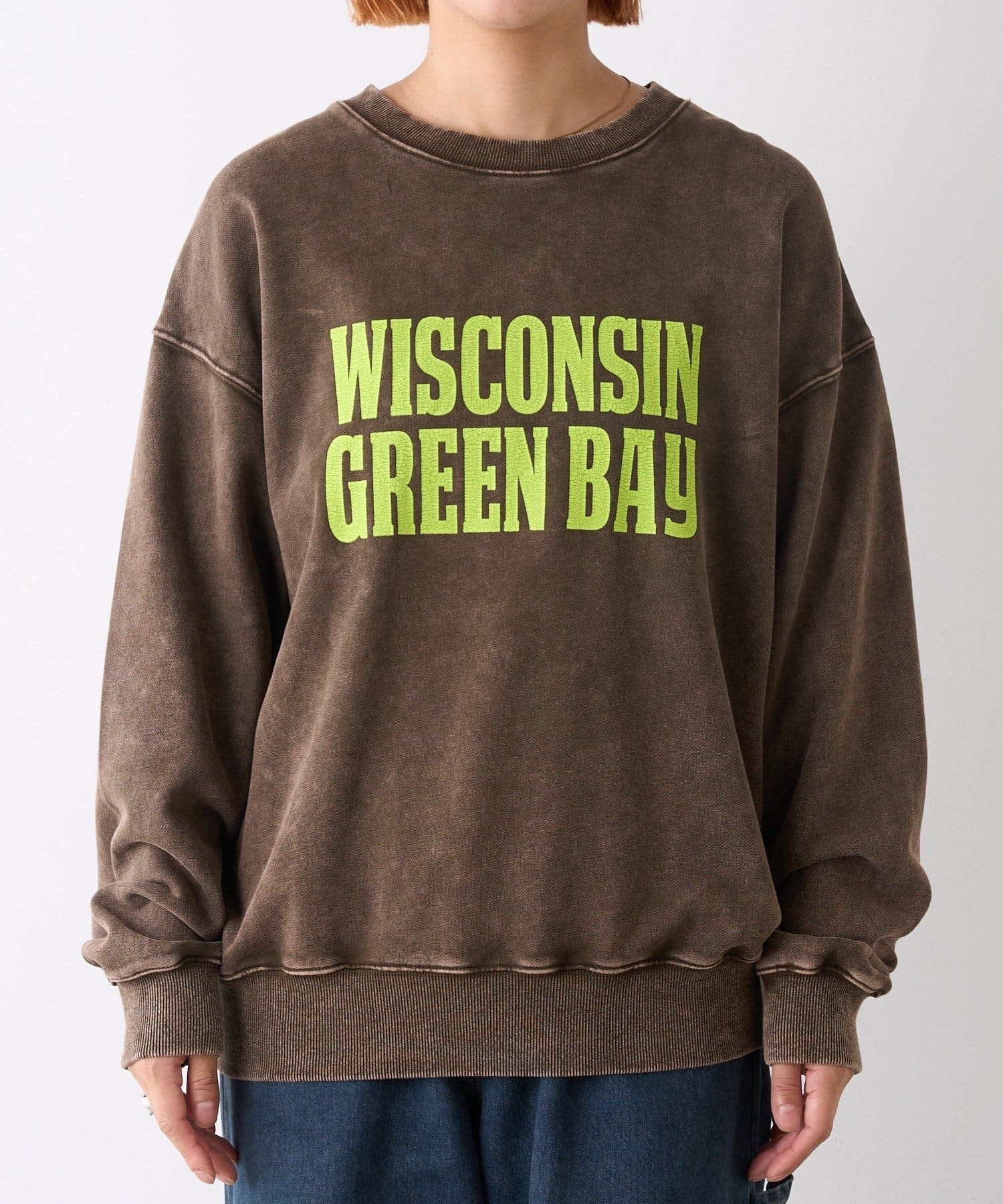 CIAOPANIC TYPY(チャオパニックティピー) 【UNISEX】NEWアシッドウォッシュ加工/裏毛ロゴスウェット