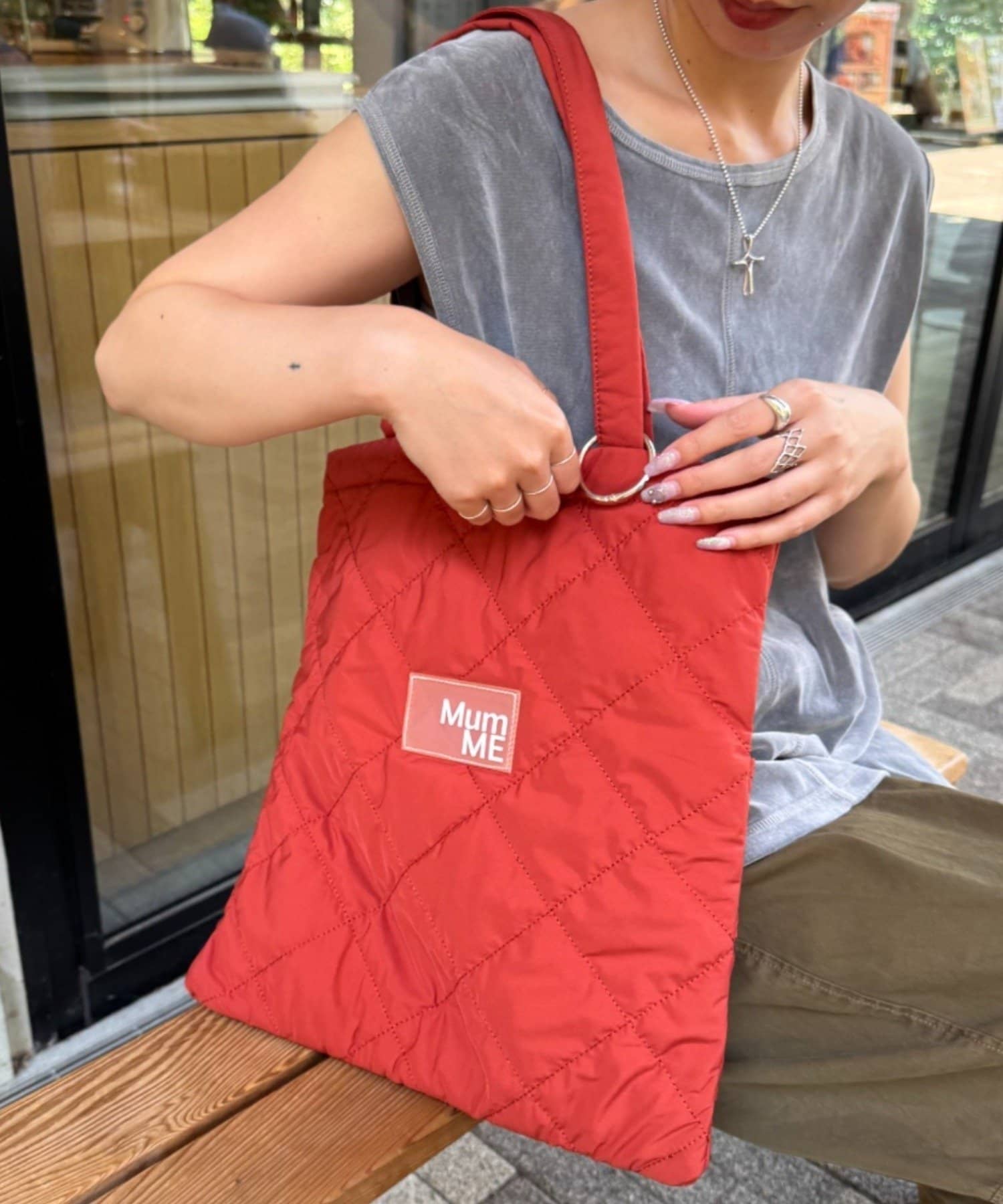 CIAOPANIC TYPY(チャオパニックティピー) レディース 【MumME】カラビナ付きトートBAG オレンジ