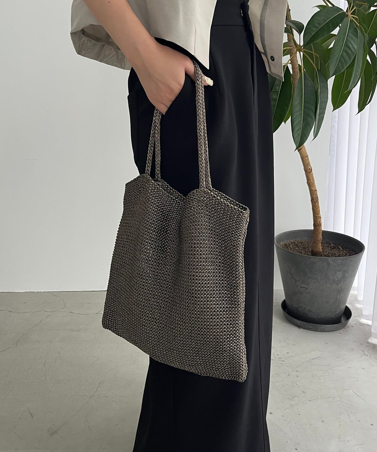 CAPRICIEUX LE'MAGE(カプリシュレマージュ) 【実用性ばっちり◎】ラメトートバッグ