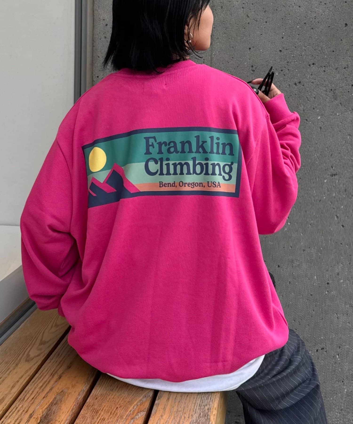 CIAOPANIC TYPY(チャオパニックティピー) 【Franklin Climbing】【ES】裏毛バックロゴプリントスウェット
