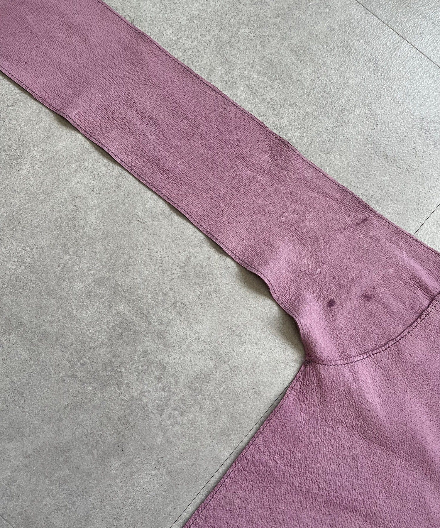 Pasterip(パセリ) Suede leather apron skirt