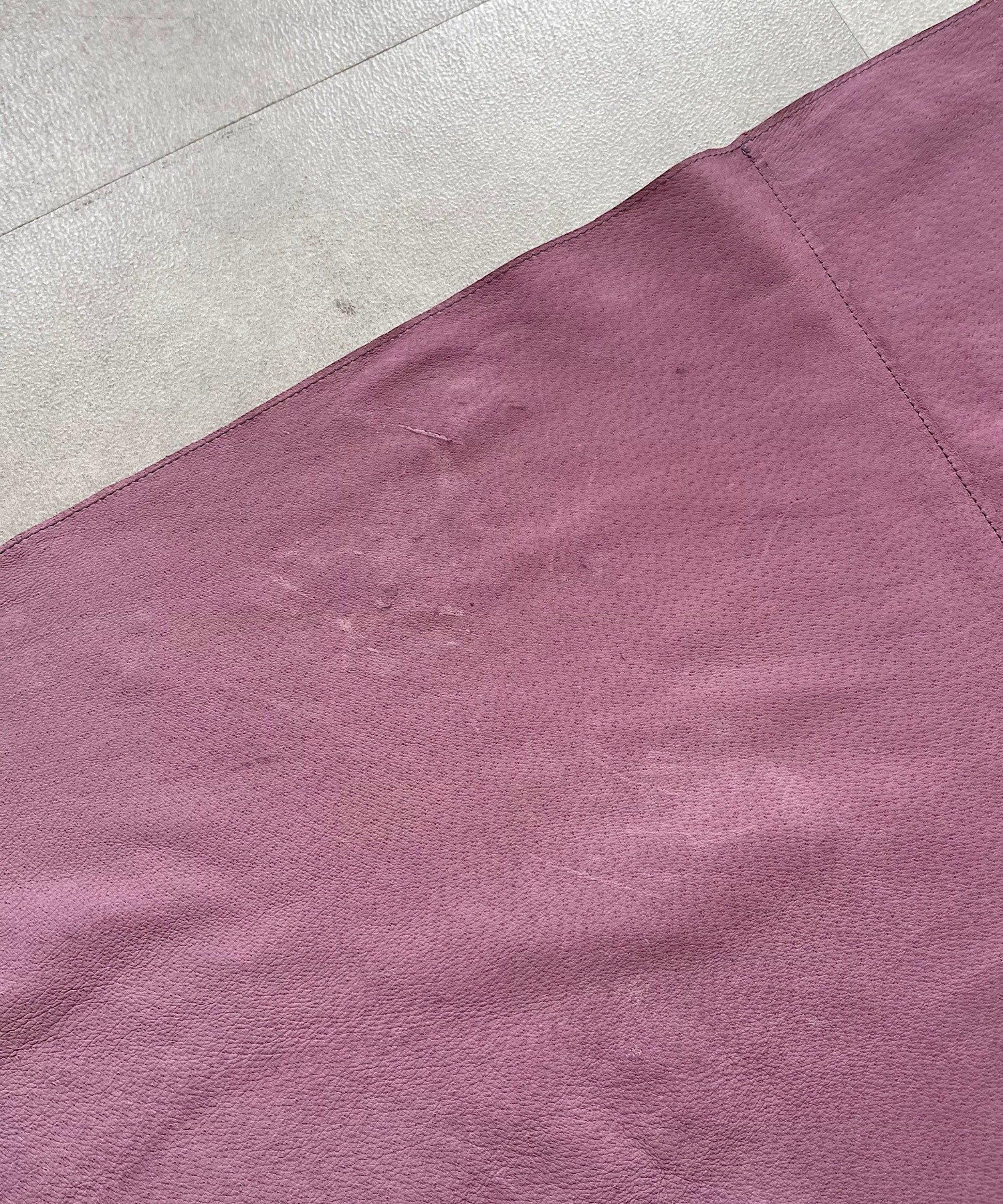 Pasterip(パセリ) Suede leather apron skirt