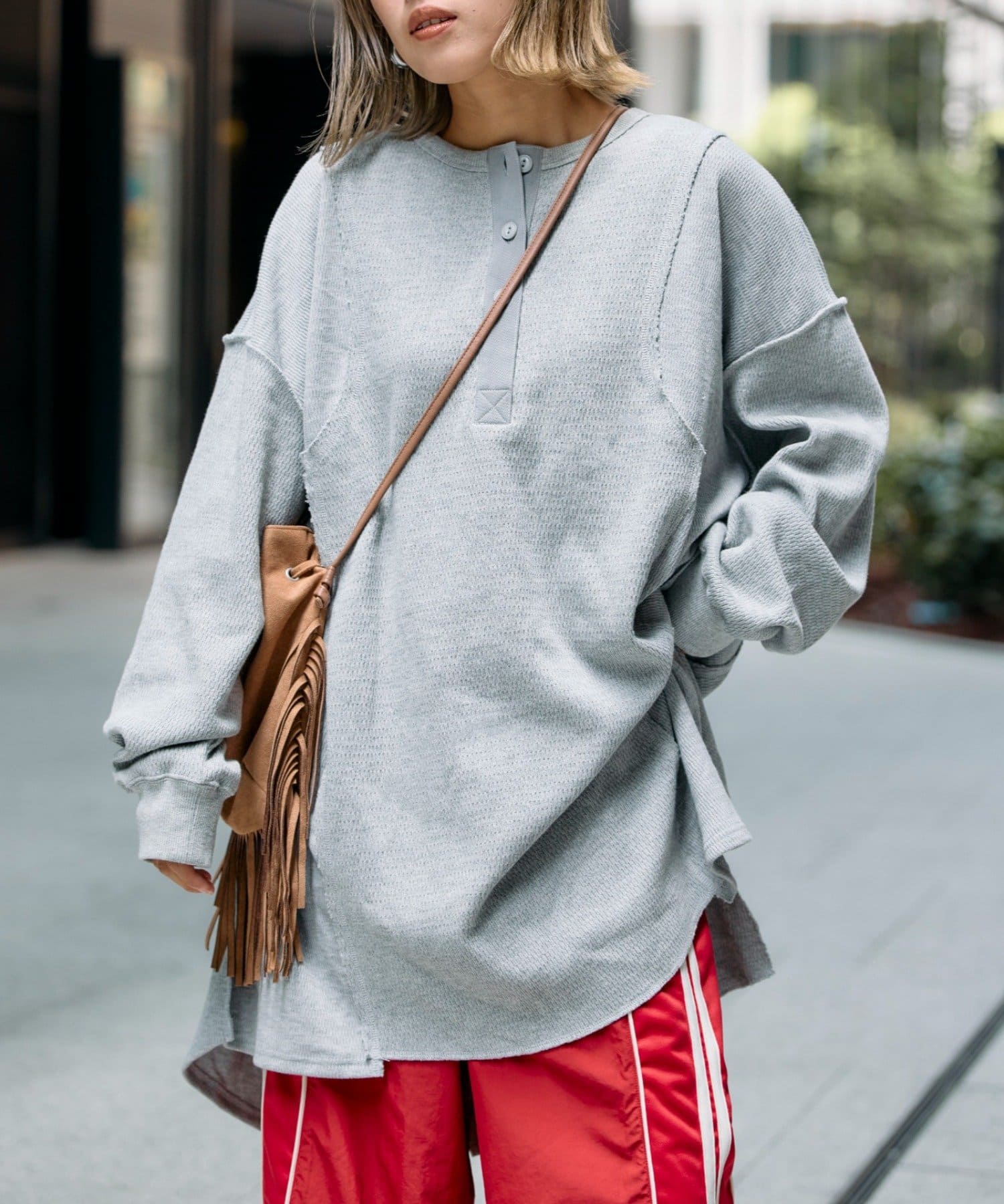 CIAOPANIC TYPY(チャオパニックティピー) etsintaリメイクワッフルヘンリーBIGTEE