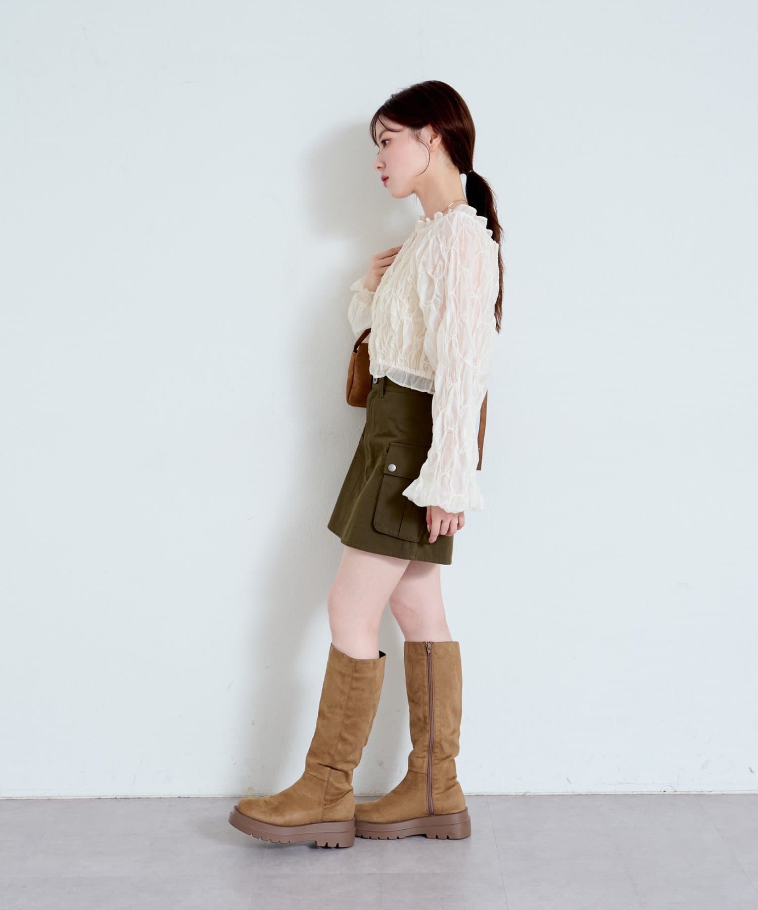 Kastane(カスタネ) スエードロングブーツ