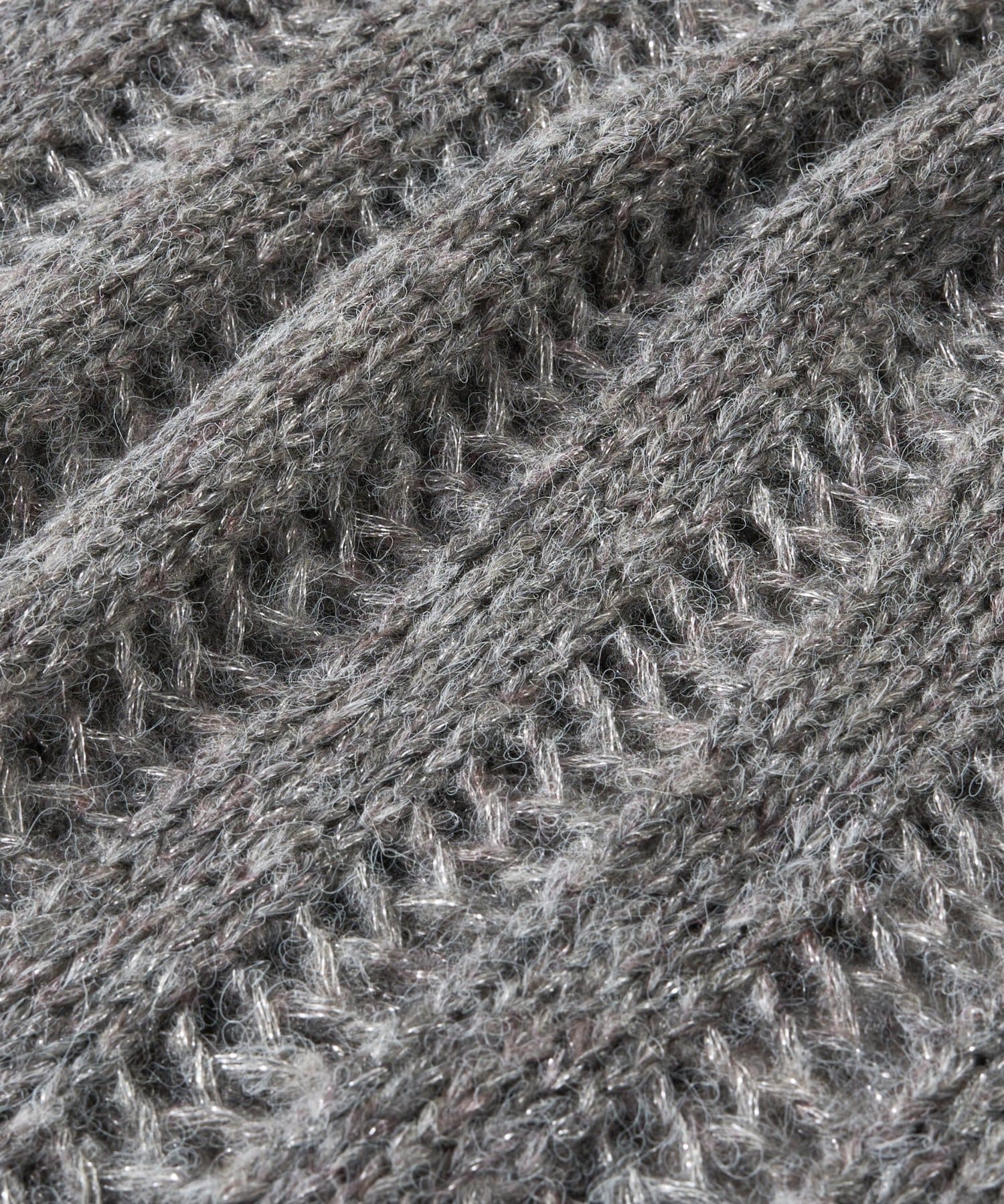 un dix cors(アンディコール) 《上品なリラックス感》ラメリリヤーン針抜きニット