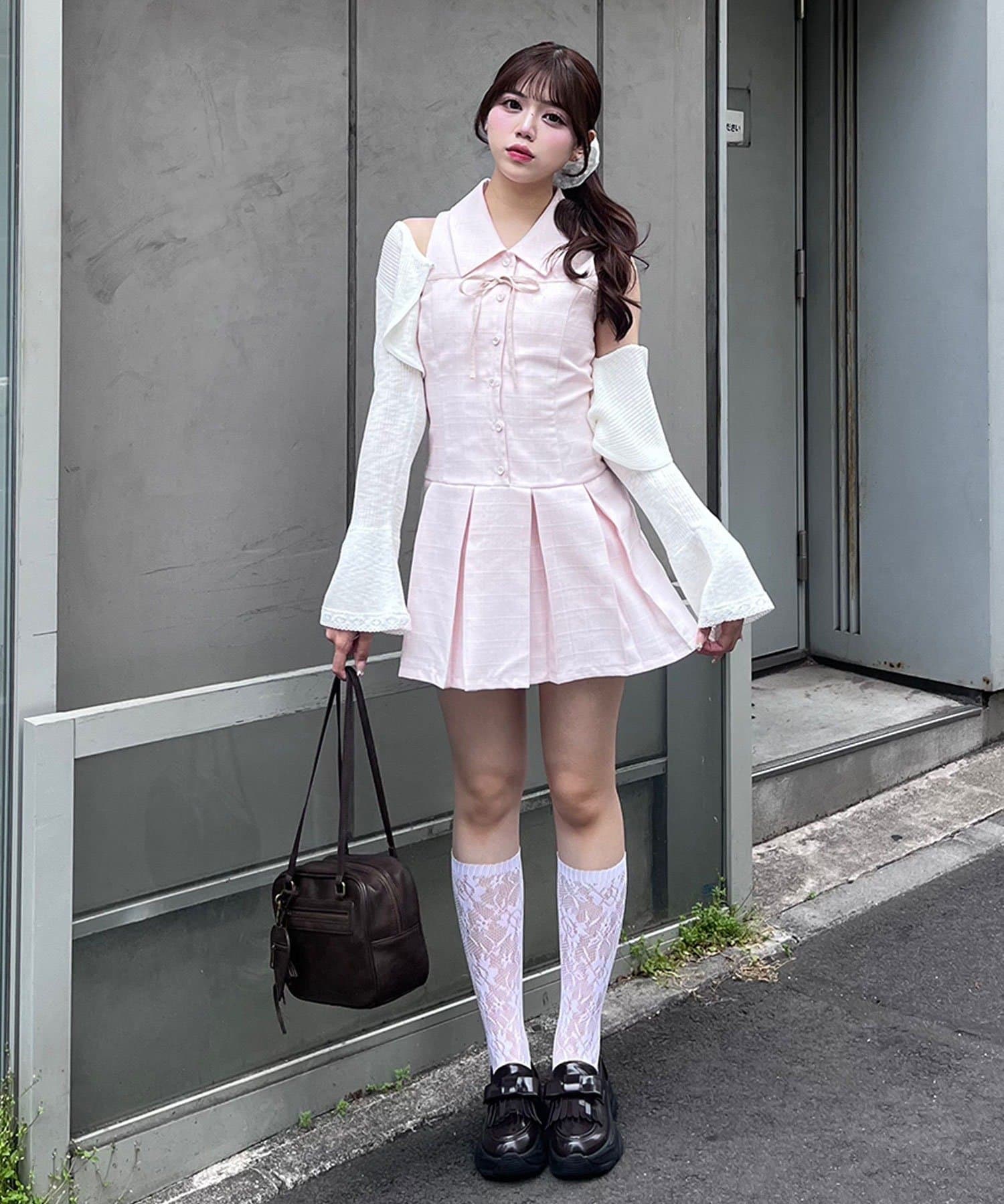 OLIVE des OLIVE(オリーブ デ オリーブ) 【完売カラー再販売】YUI企画　ノースリーブシャツミニワンピース
