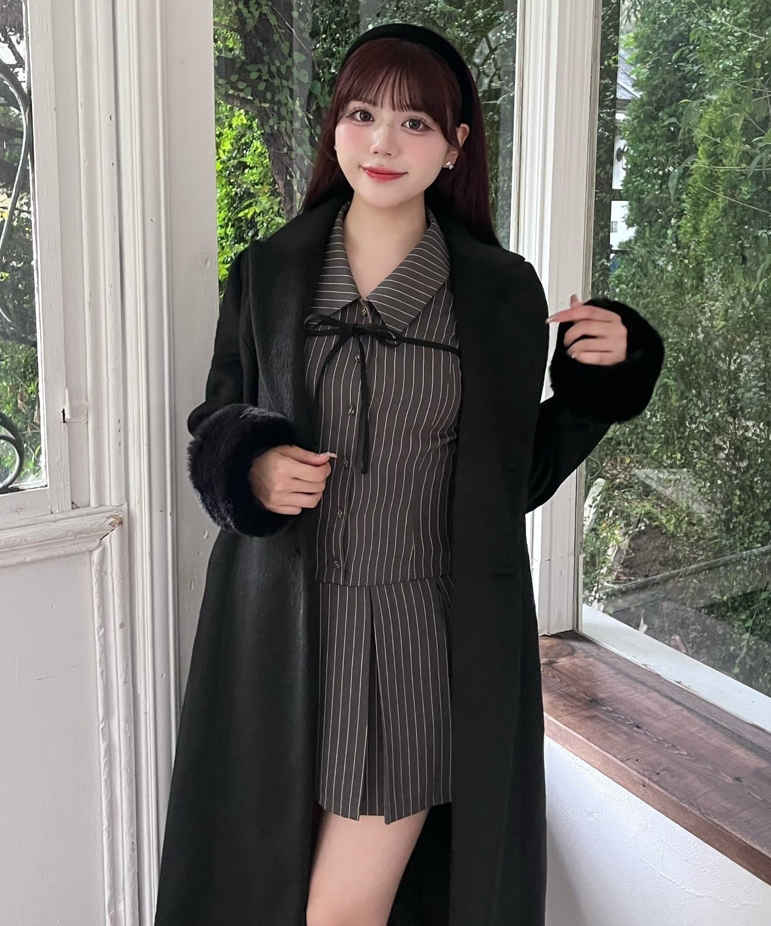 完売カラー再販売】YUI企画 ノースリーブシャツミニワンピース | OLIVE