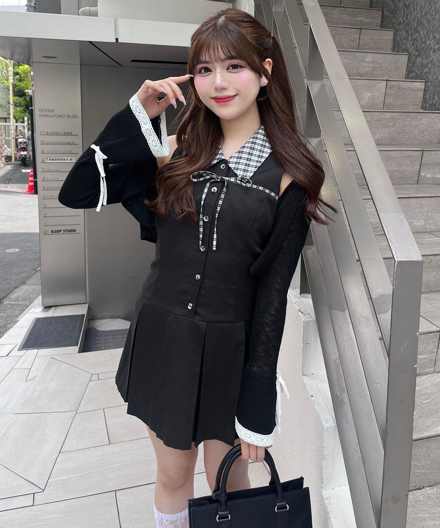 OLIVE des OLIVE(オリーブ デ オリーブ) 【完売カラー再販売】YUI企画　ノースリーブシャツミニワンピース