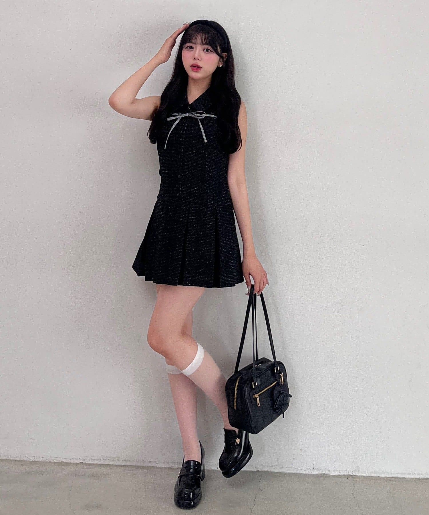 OLIVE des OLIVE(オリーブ デ オリーブ) 【完売カラー再販売】YUI企画　ノースリーブシャツミニワンピース