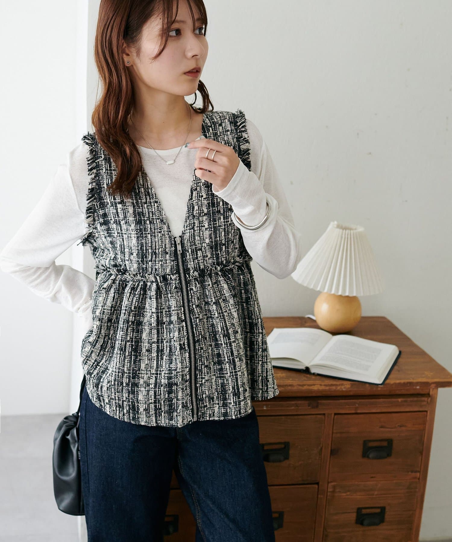 WEB限定】ペプラムZIPベスト | DISCOAT(ディスコート)レディース | PAL