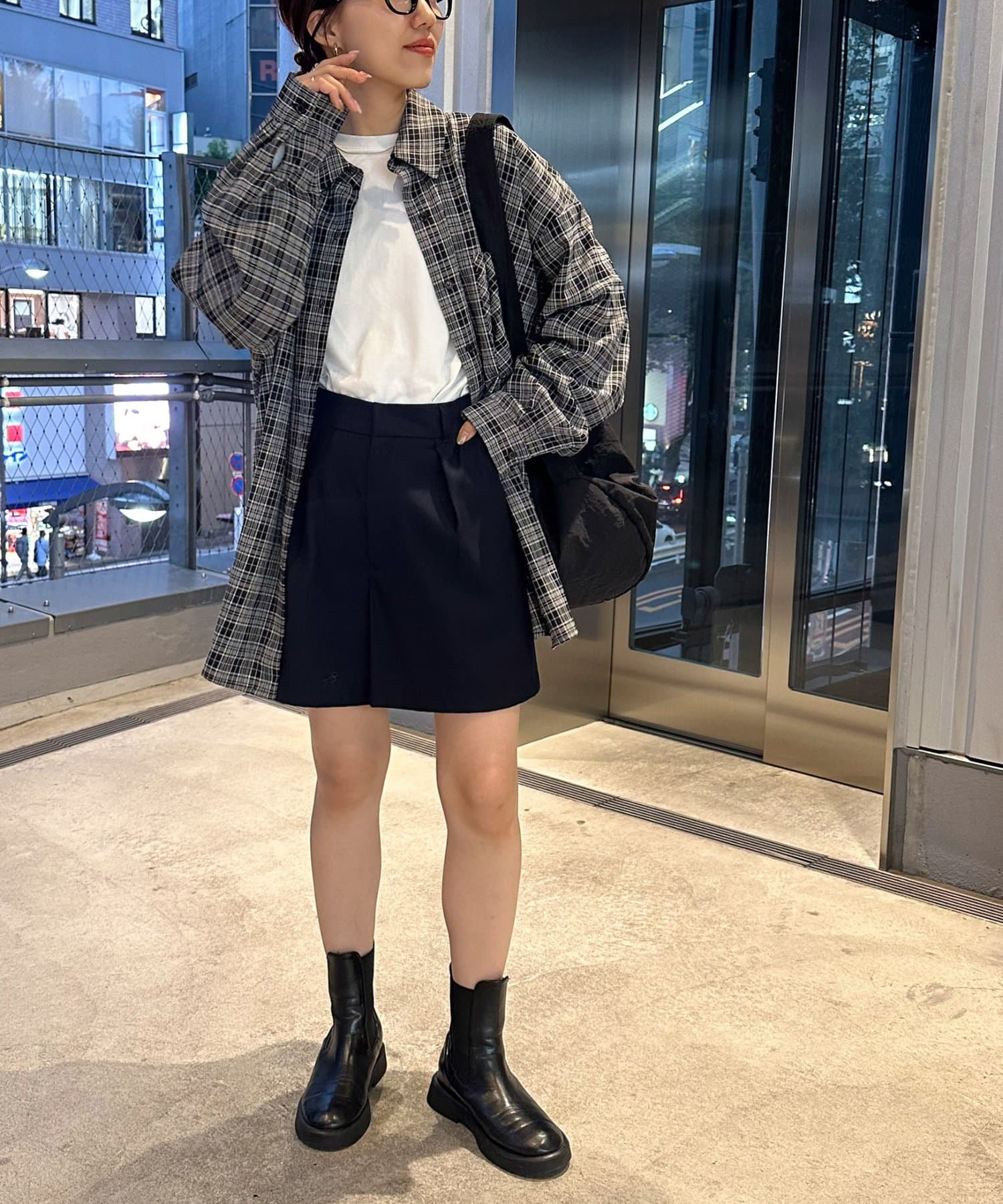 DISCOAT(ディスコート) 【羽織りでもインナー使いにも◎】チェックビッグシャツ《WEB限定》