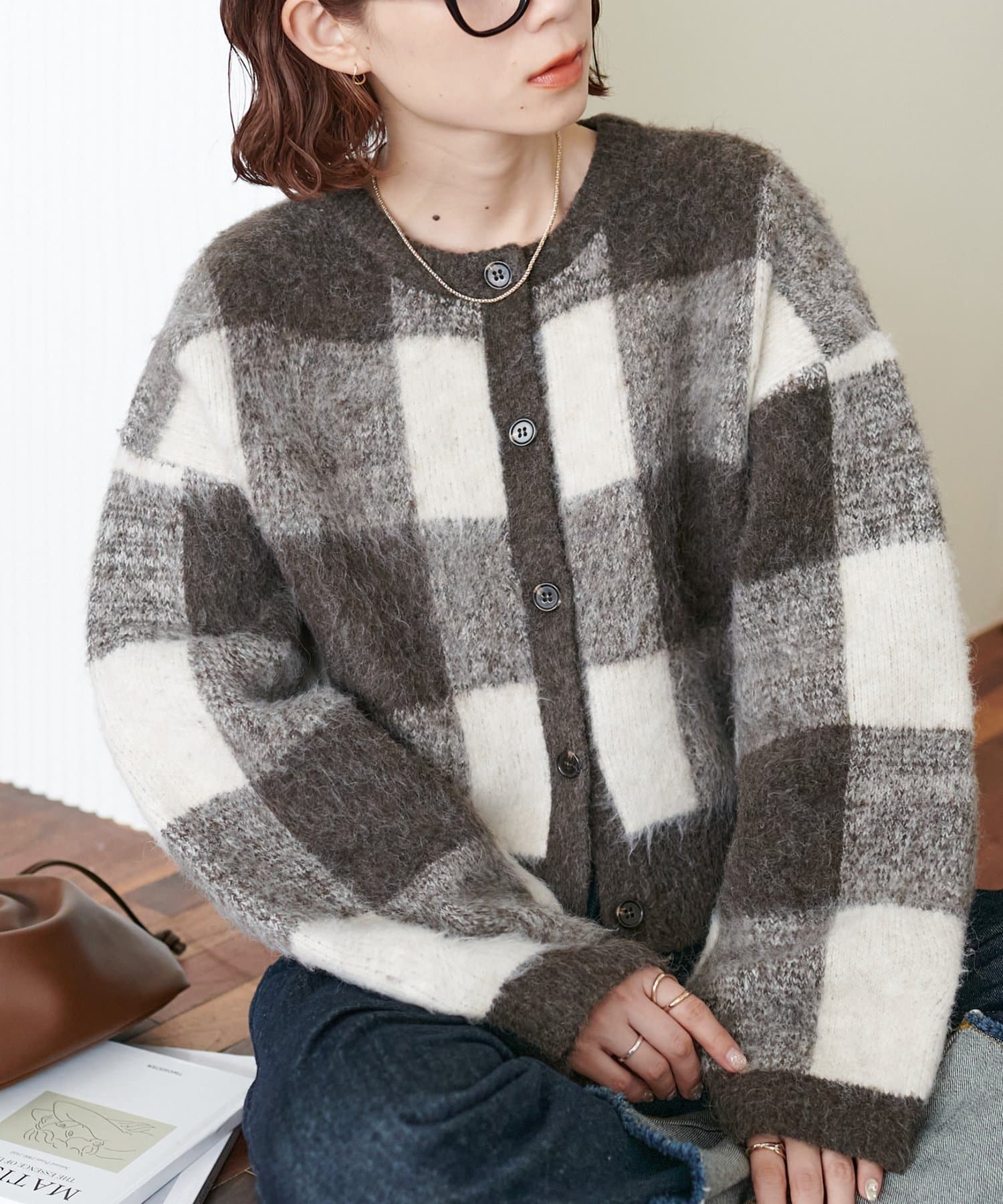 DISCOAT(ディスコート) 【WEB限定】前後2WAYチェックプルオーバー