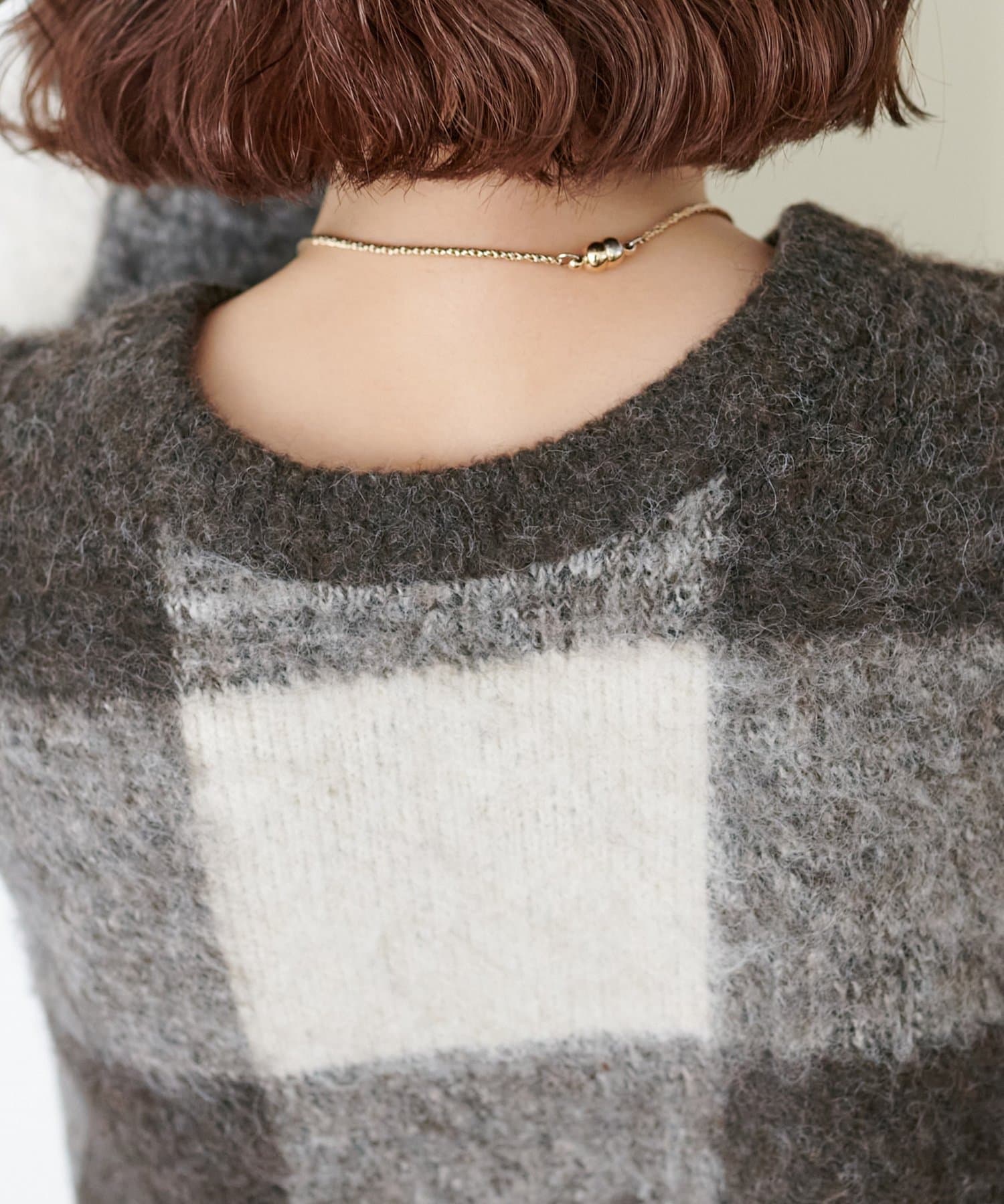 DISCOAT(ディスコート) 【WEB限定】前後2WAYチェックプルオーバー