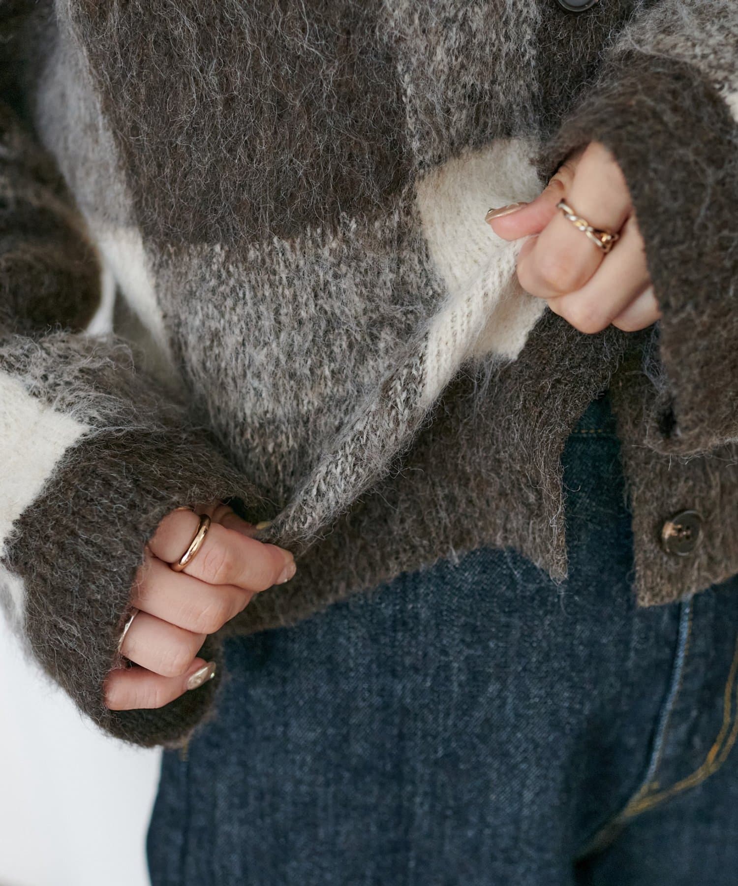 DISCOAT(ディスコート) 【WEB限定】前後2WAYチェックプルオーバー